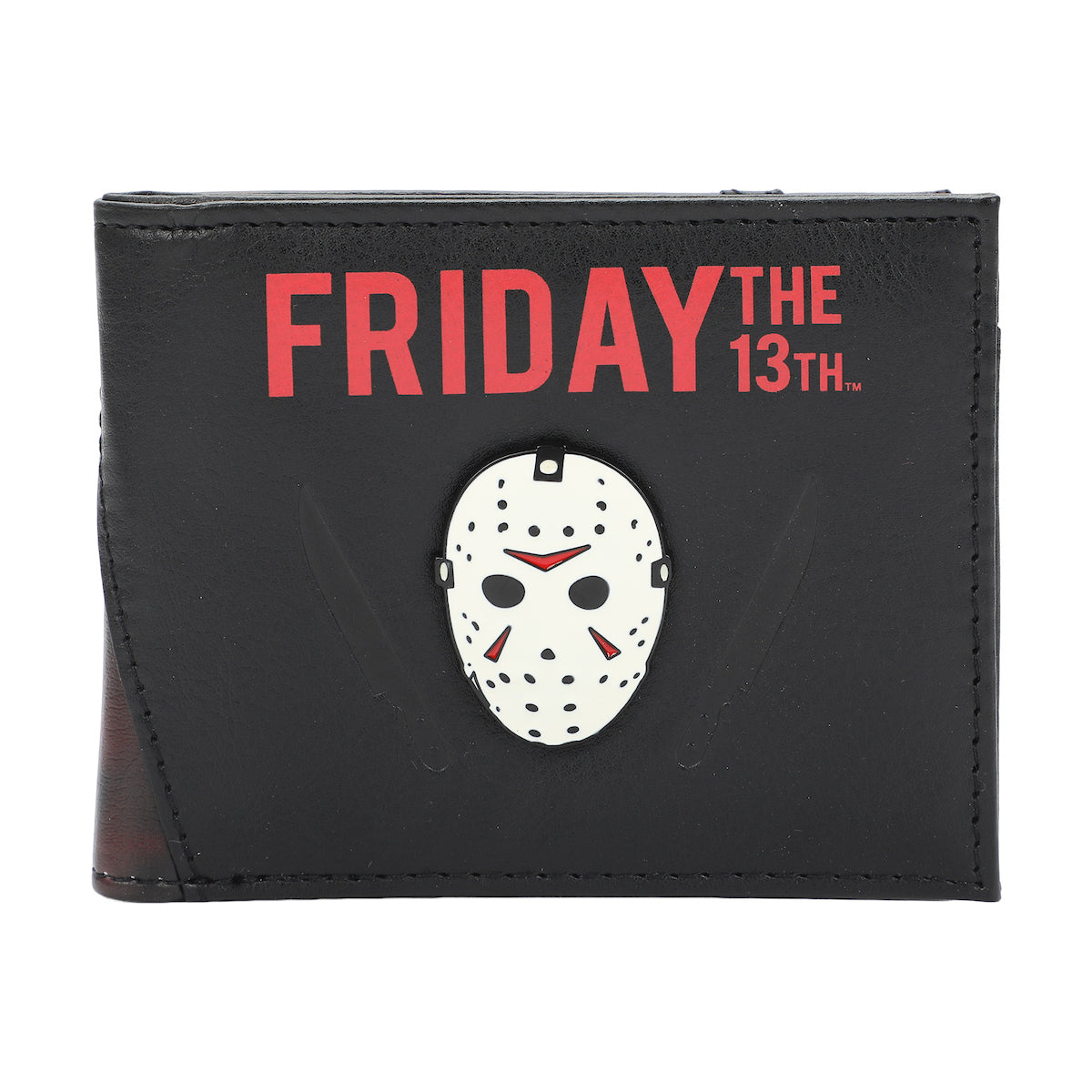 Friday The 13th Jason Mask Men's Black Bifold Wallet