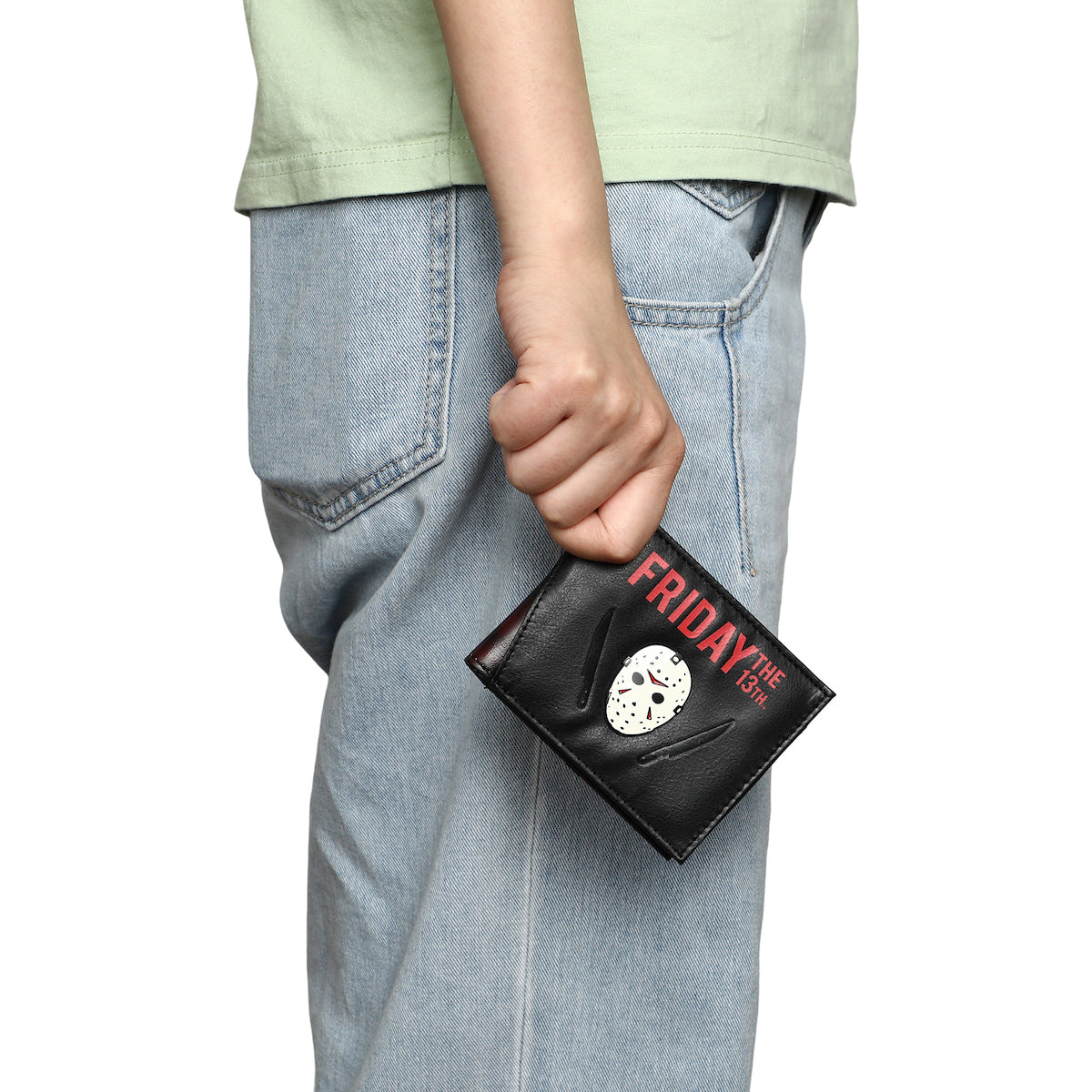 Friday The 13th Jason Mask Men's Black Bifold Wallet