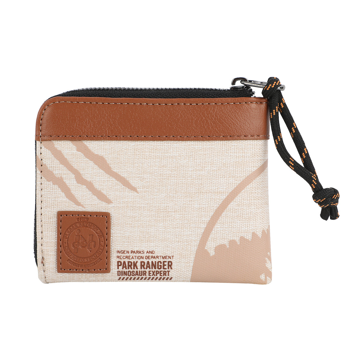 Jurassic Park Khaki Logo L-Zip Wallet