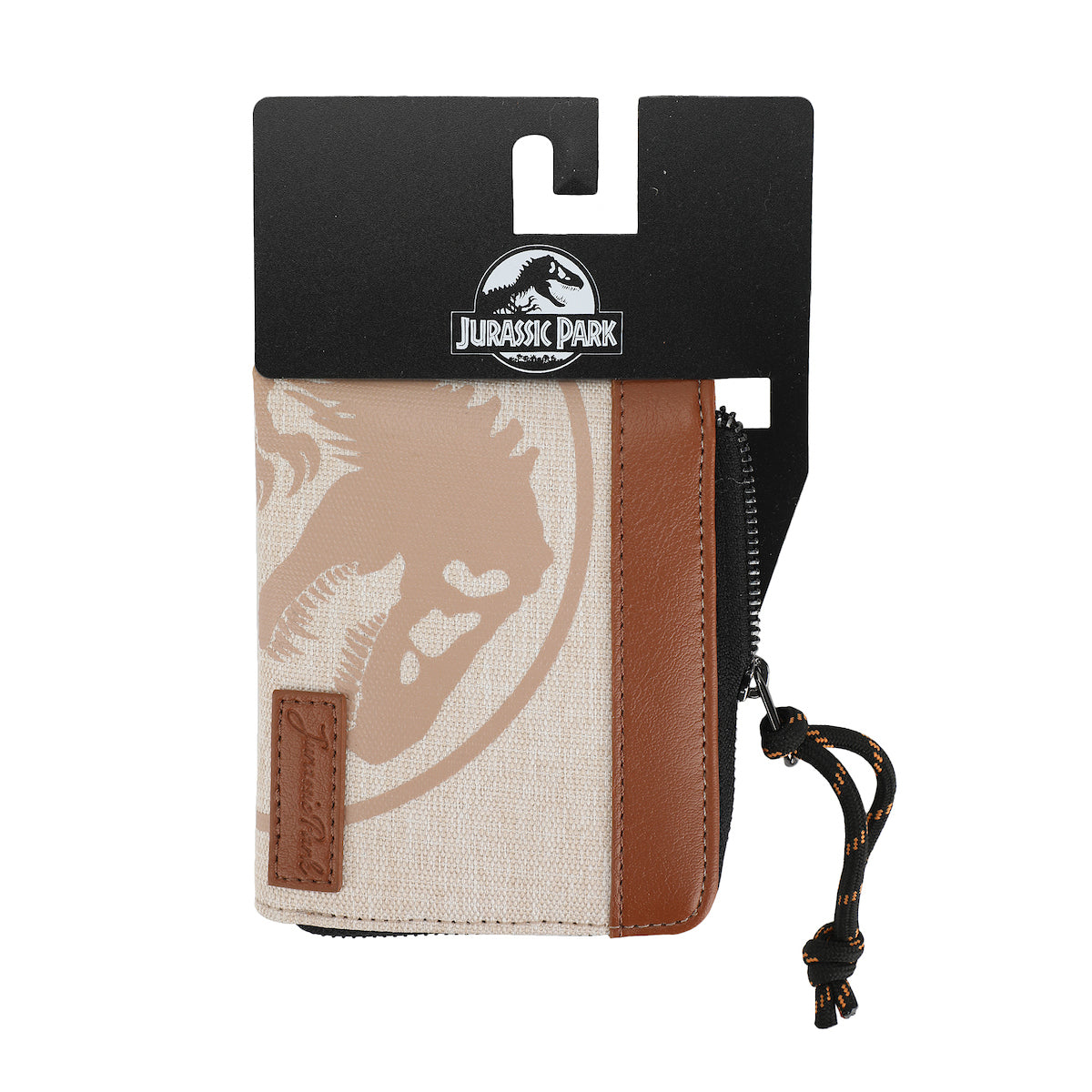 Jurassic Park Khaki Logo L-Zip Wallet