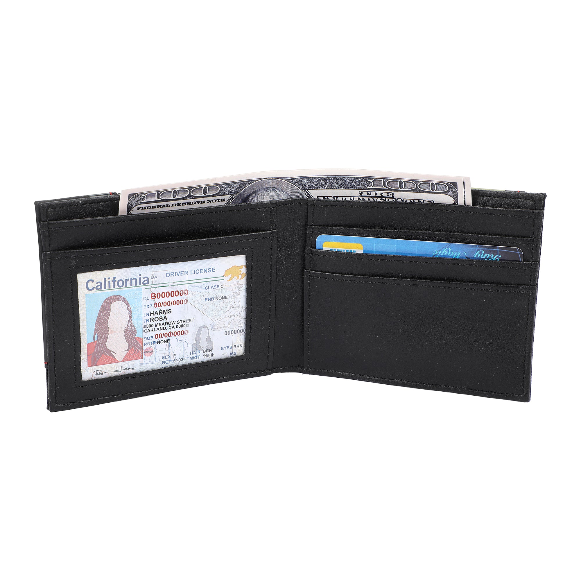 Star Wars The Mandalorian Bantha Skull Crest 3.5” Black Bifold Card Wallet