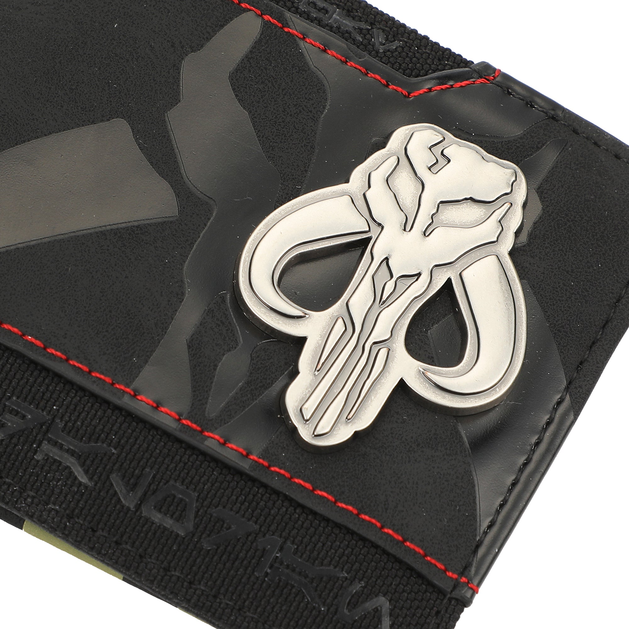 Star Wars The Mandalorian Bantha Skull Crest 3.5” Black Bifold Card Wallet