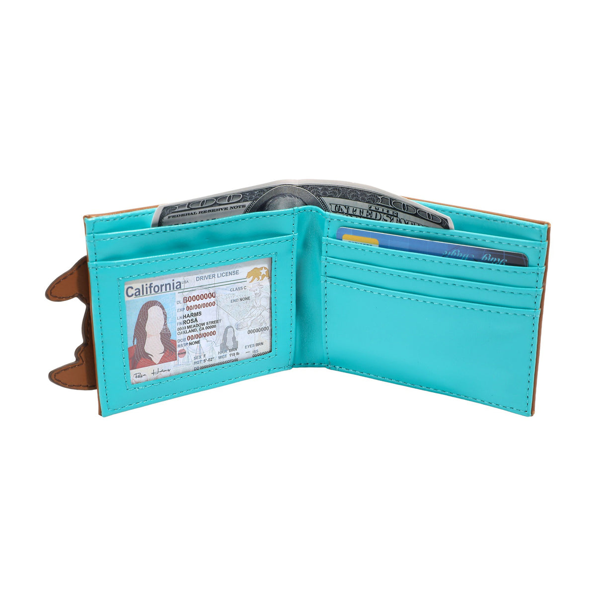 Scooby Doo Big Face Character PU Wallet for Men