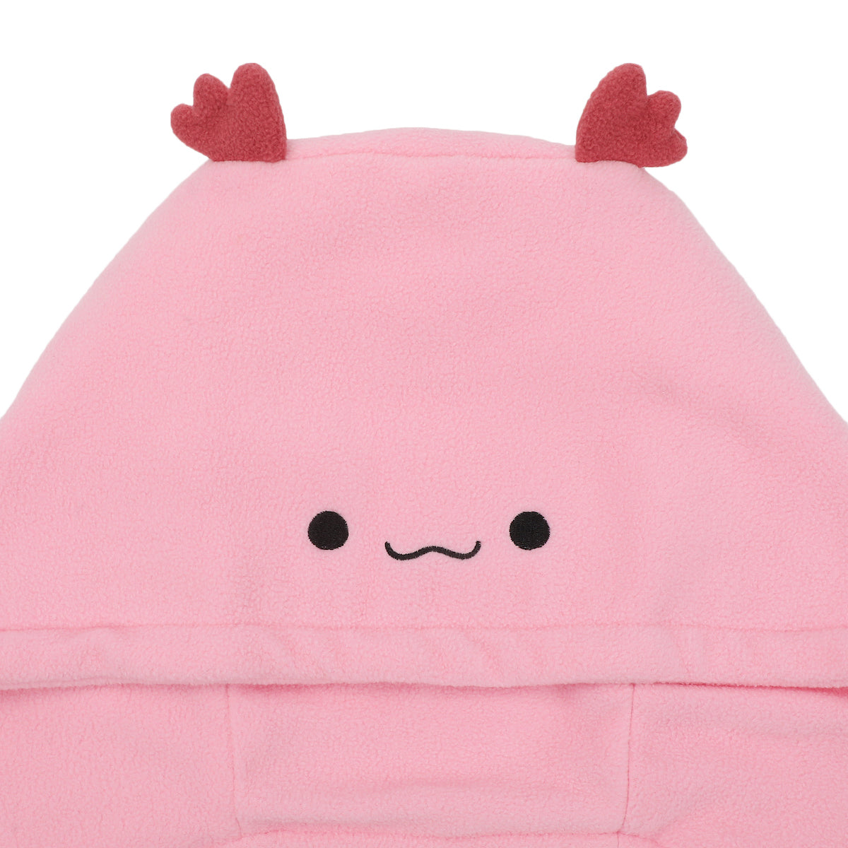 Novelty Beanie 3D Axolotl Hood with Chin Ties Beanie