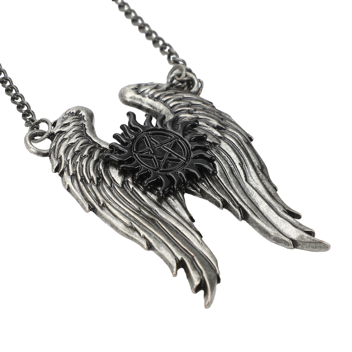 Supernatural Join the Hunt Anti-Possession Wings Pendant Necklace