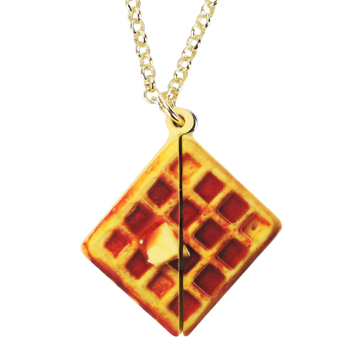 Shrek Waffle Locket Necklace With Donkey Inside-OSFA