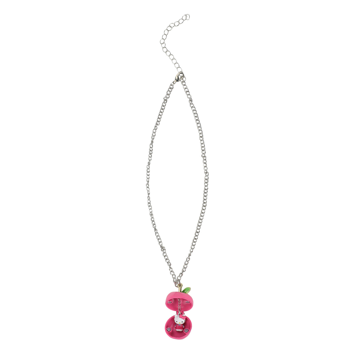 Hello Kitty Apple 14" Locket Necklace With Character Inside