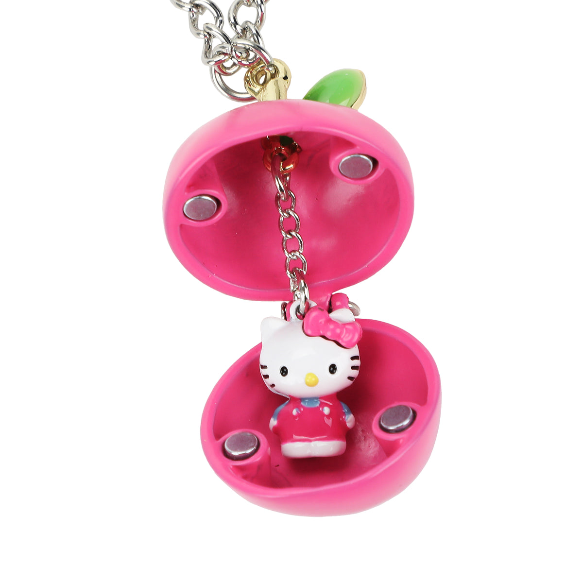 Hello Kitty Apple 14" Locket Necklace With Character Inside