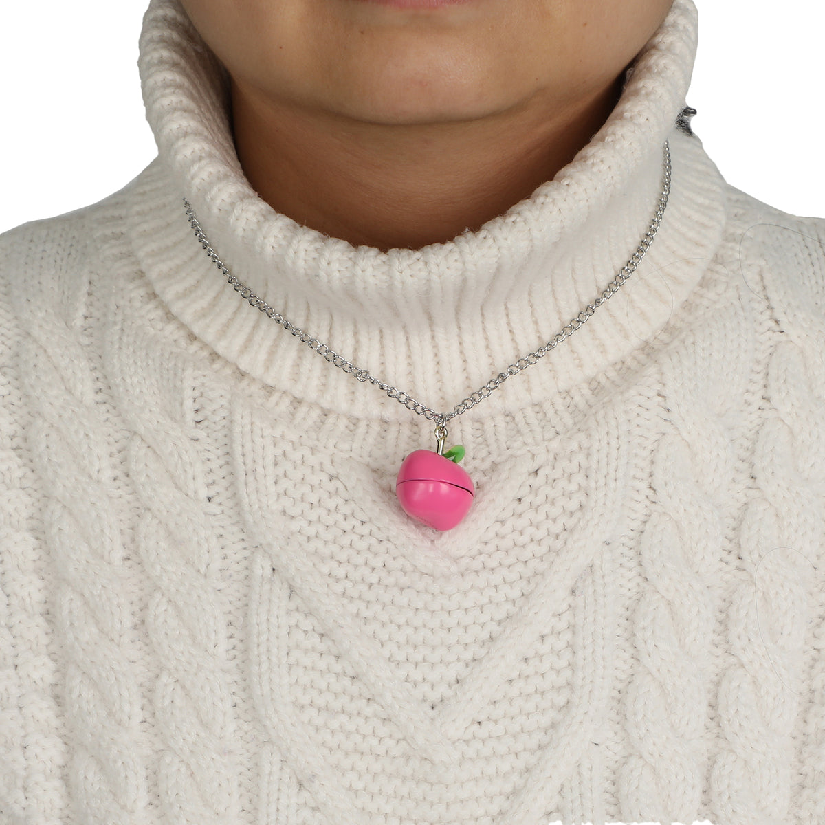 Hello Kitty Apple 14" Locket Necklace With Character Inside