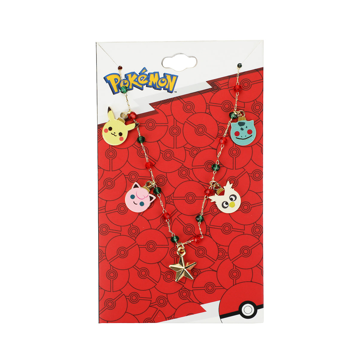 Pokémon Holiday-Themed Beaded Necklace