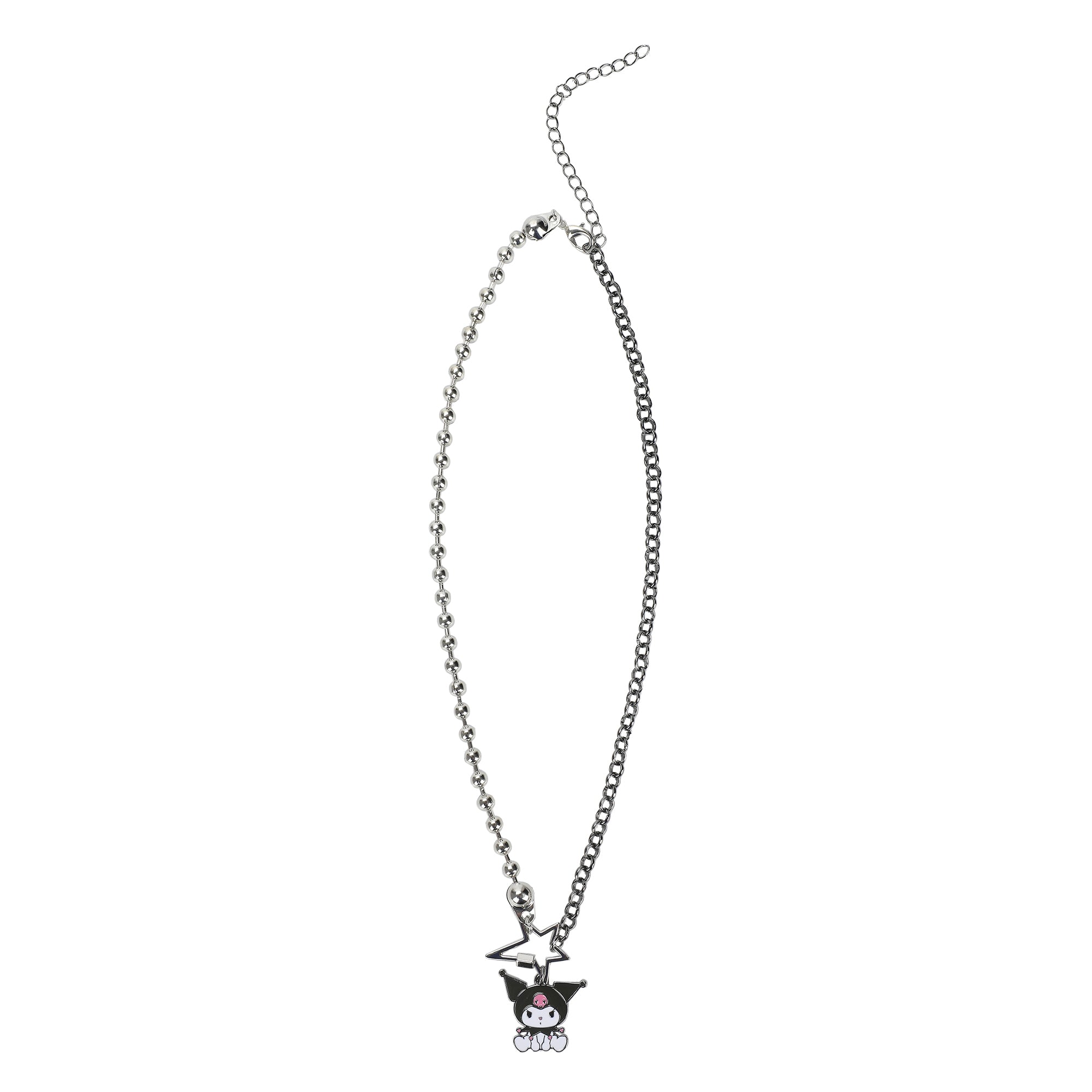 Kuromi Star Necklace With Two Chain Options