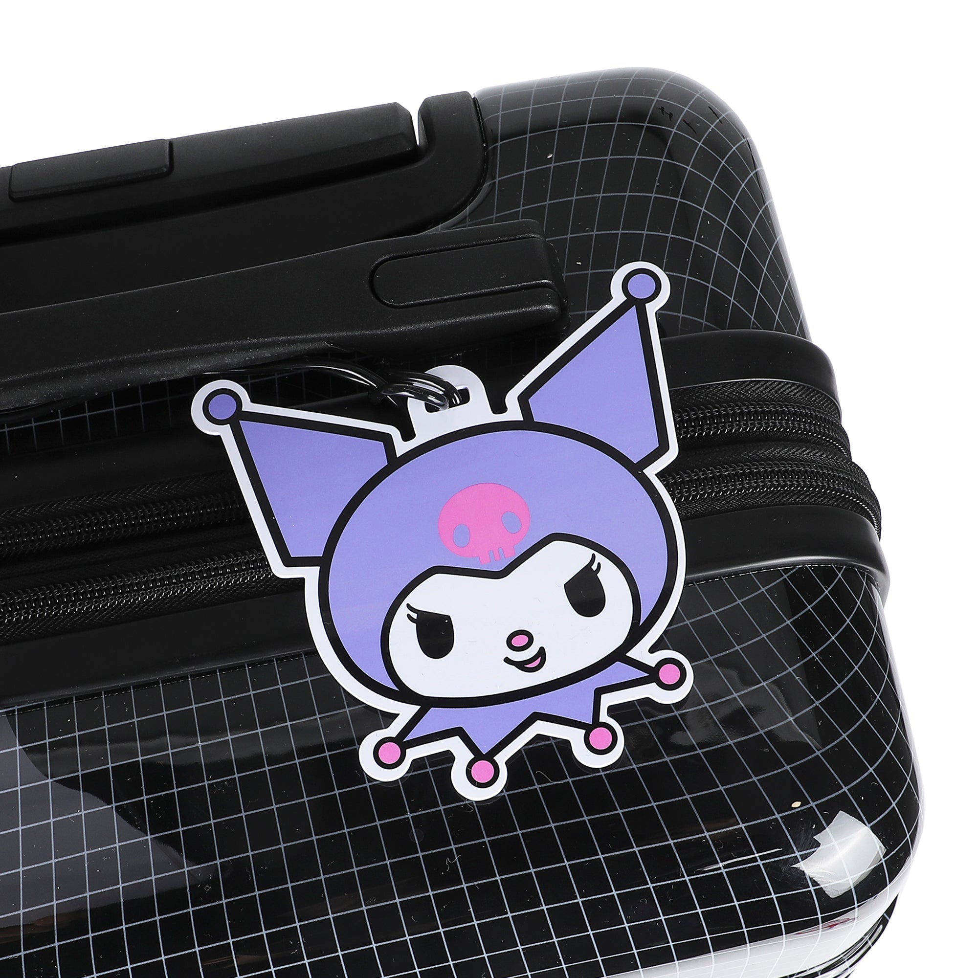 Kuromi 3-Piece Travel Set With Neck Pillow, Eye Mask, And Luggage Tag