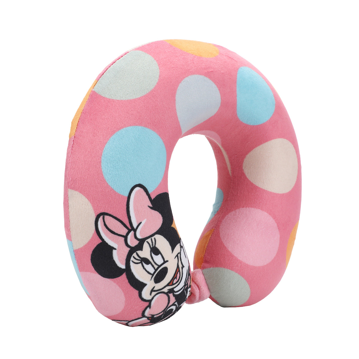 Minnie Mouse Kids Travel Set with Neck Pillow, Eye Mask, and Luggage Tag - Disney Magic on the Go!
