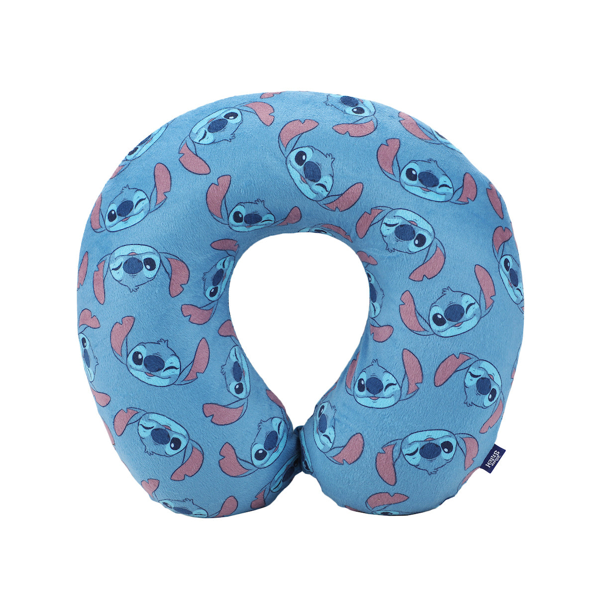 Disney Stitch All-Over Print Blue 12" Neck Pillow