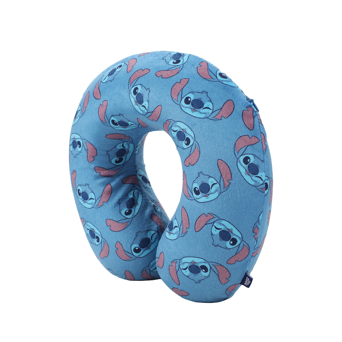 Disney Stitch All-Over Print Blue 12" Neck Pillow