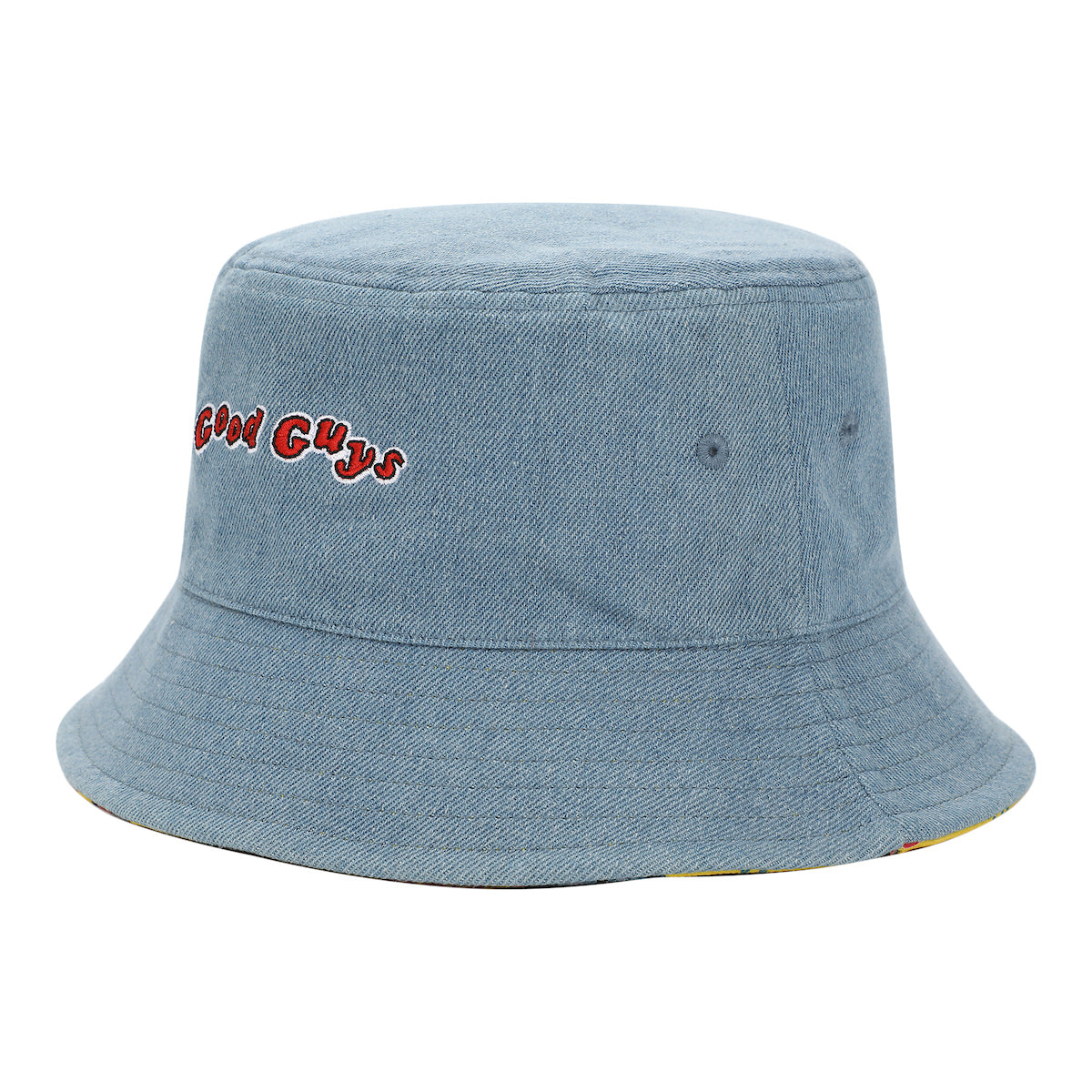 Chucky Good Guys Denim and Roller Print Reversible Bucket Hat