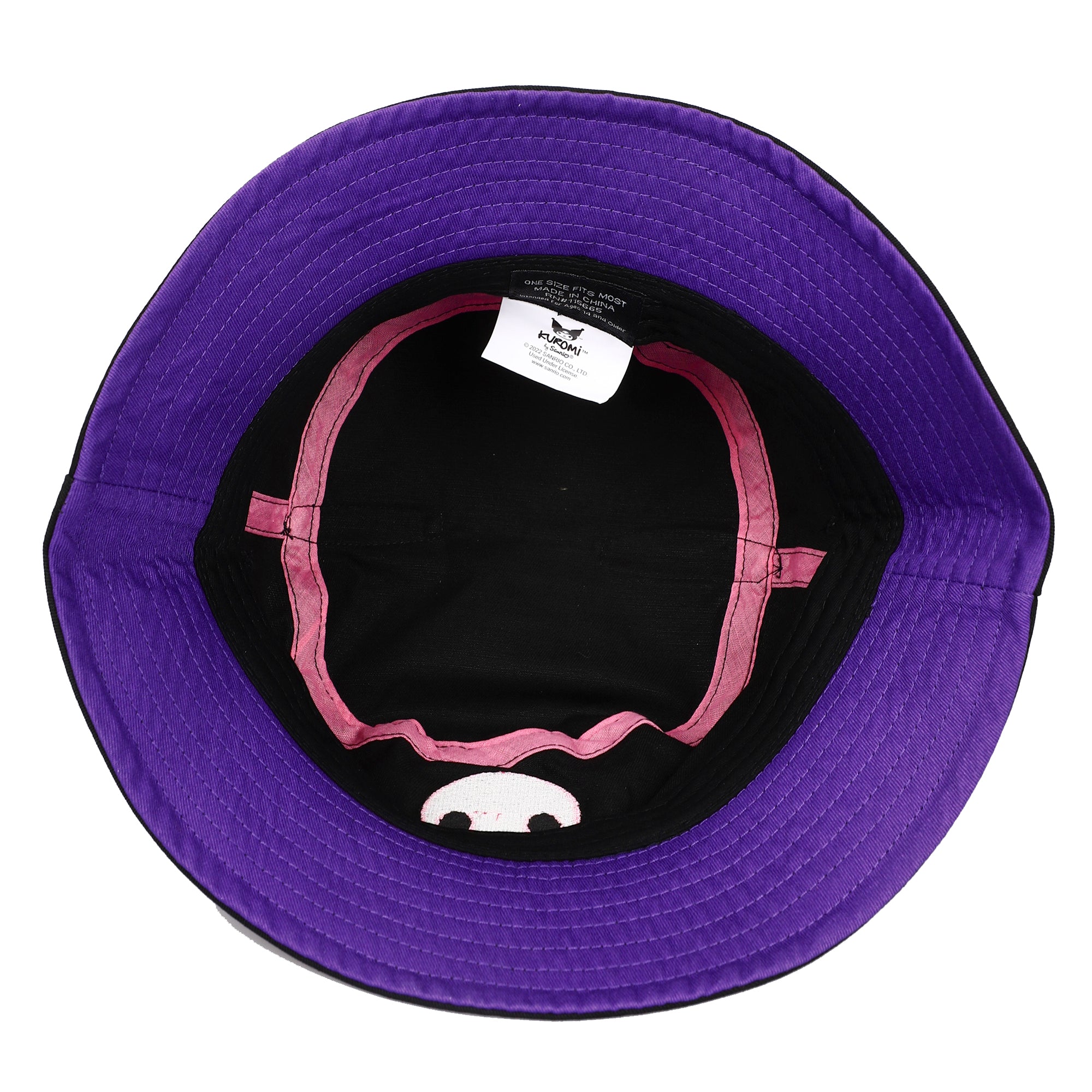 My Melody Kuromi Inspired Black unisex Bucket Hat with ears