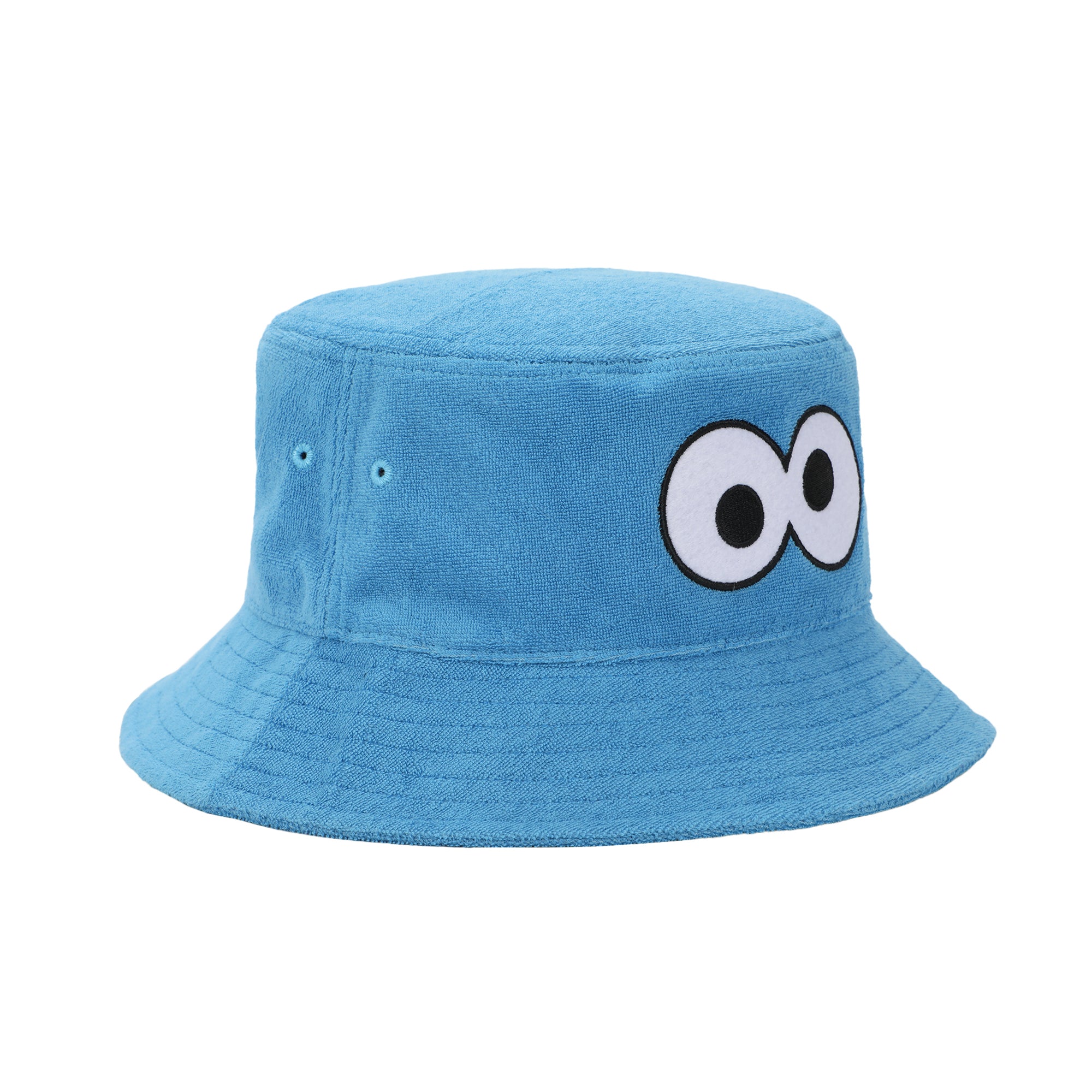 Sesame Street Cookie Monster Big Face Adult Blue Bucket Hat