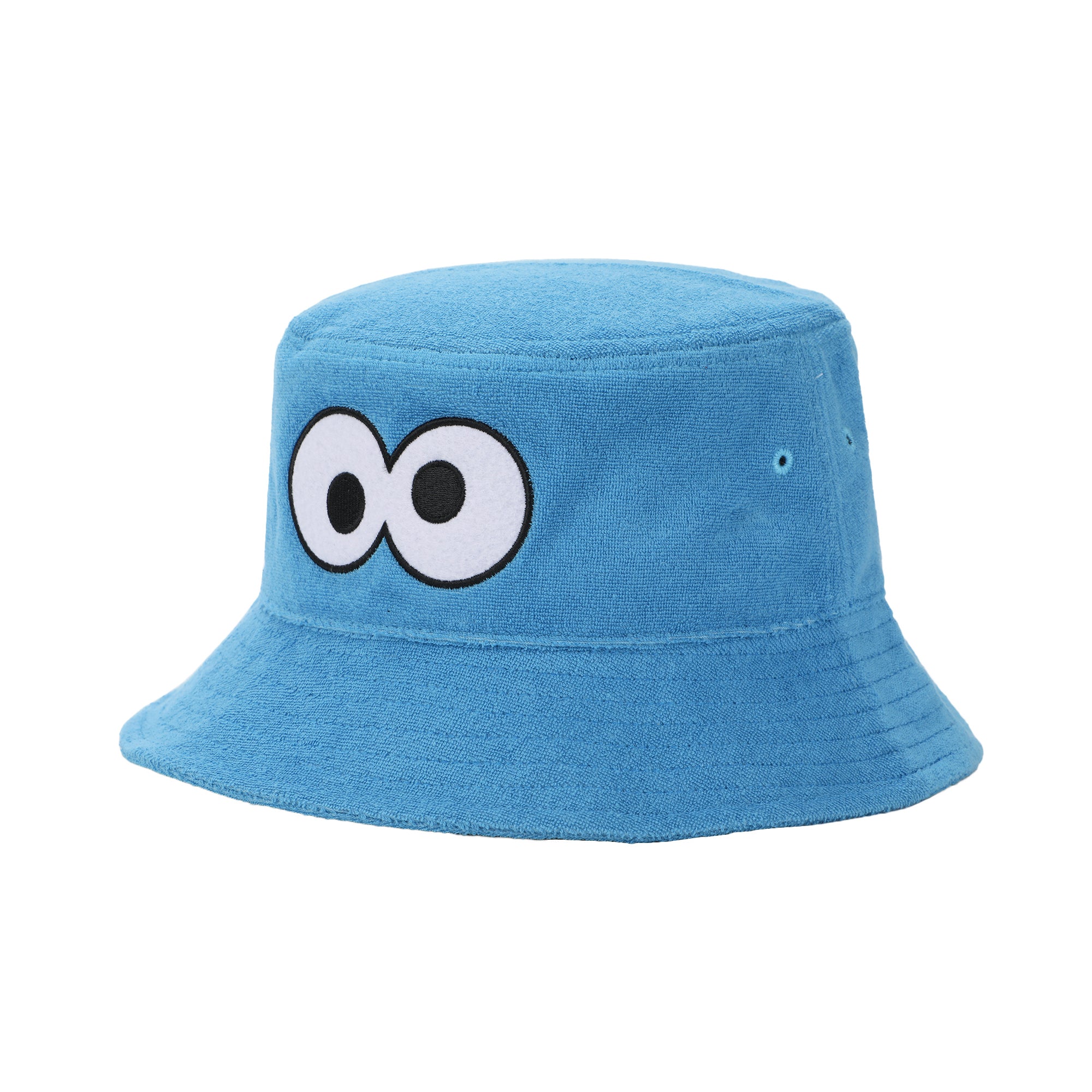 Sesame Street Cookie Monster Big Face Adult Blue Bucket Hat