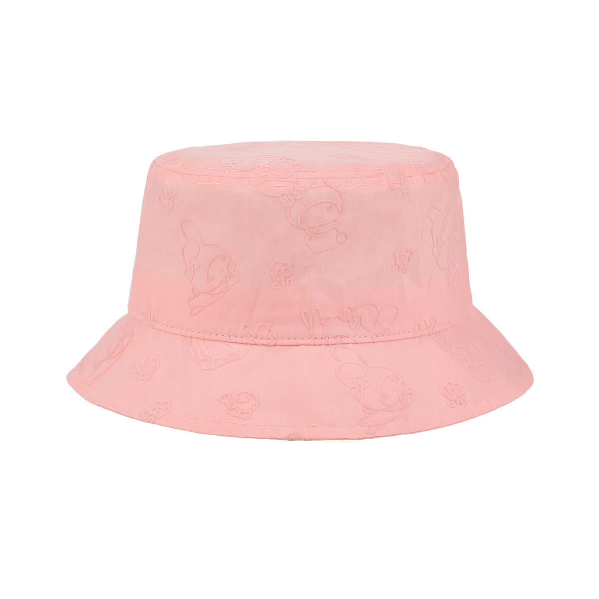 My Melody Line Art Adult Pink Bucket Hat