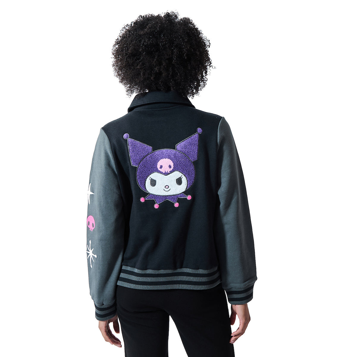 Kuromi Women's Long Sleeve Varsity Jacket