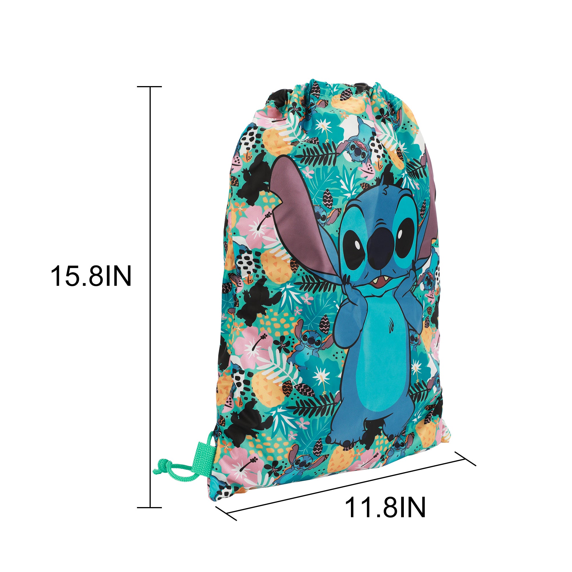 Lilo & Stitch Floral Print Stitch 4-Piece Packing Cube & Laundry Bag Set