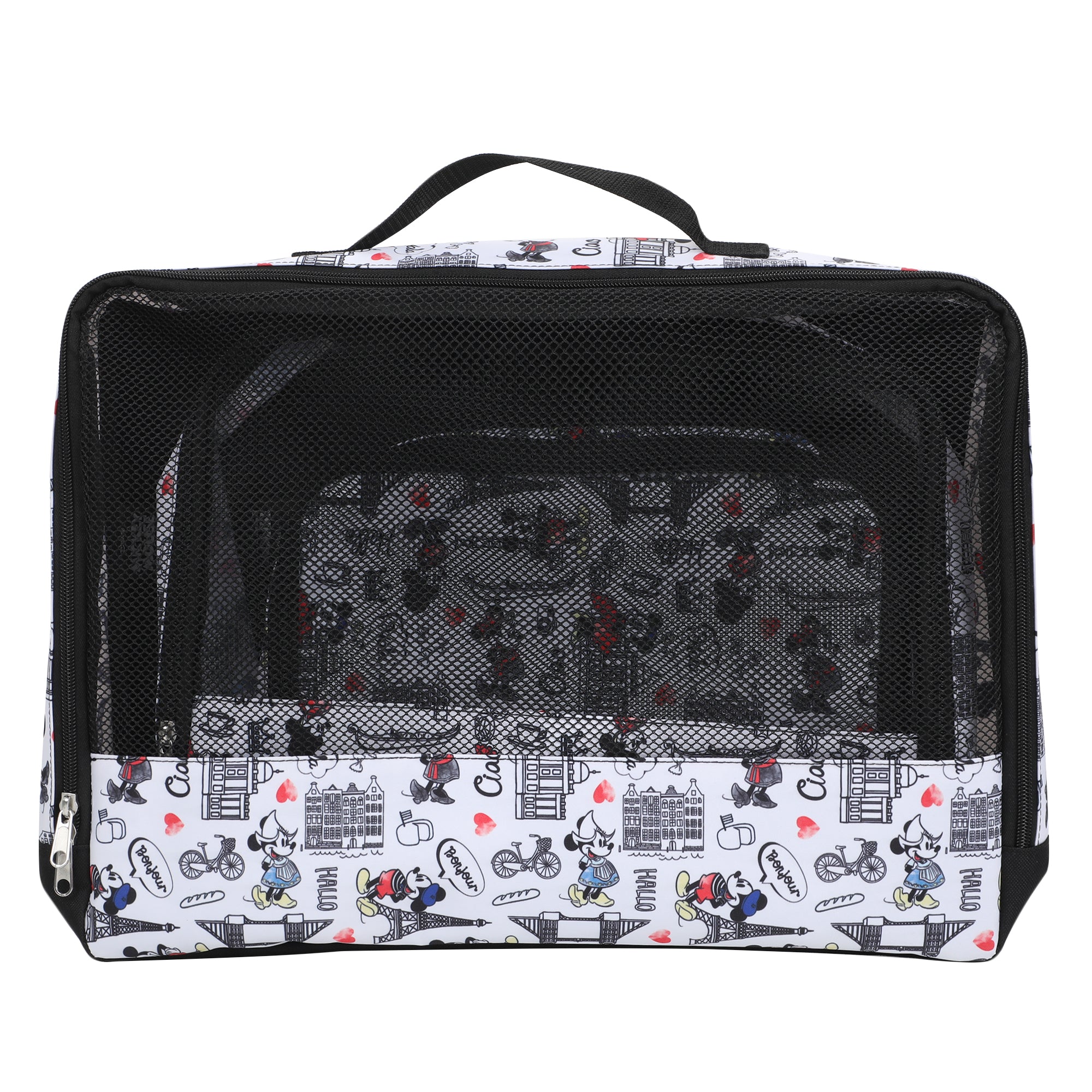 Mickey Mouse Mickey & Minnie In Paris 3-Pack Packing Cubes With Hang Tag