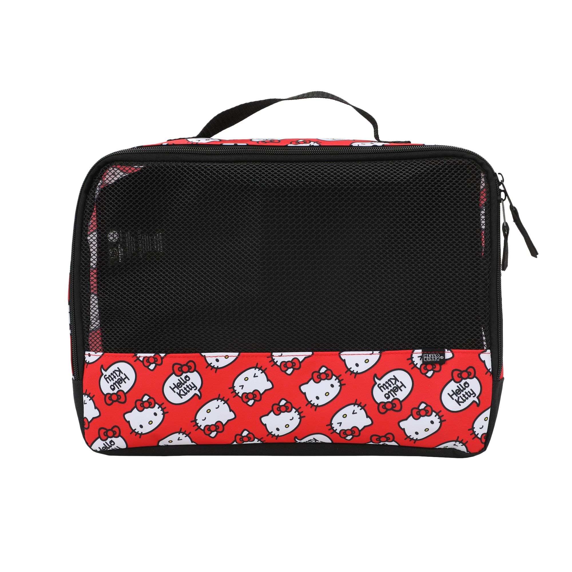 Hello Kitty All-Over Character Print 3-Piece Red Packing Cube Set