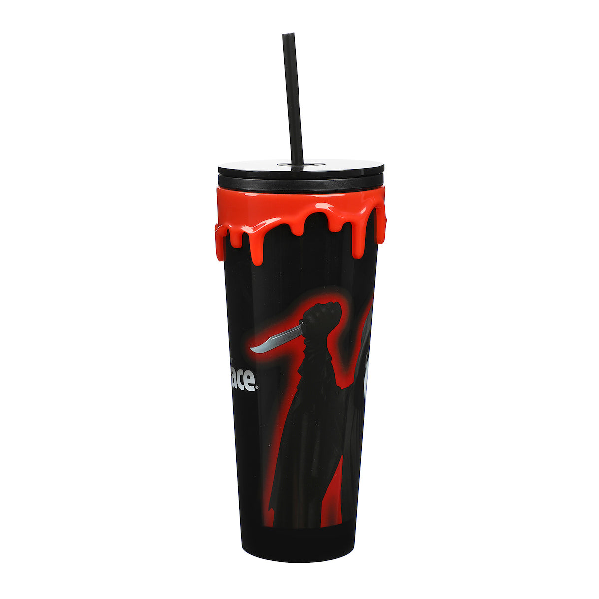 Ghostface Acrylic Drip Black 26 Oz Tumbler Plastic Cup
