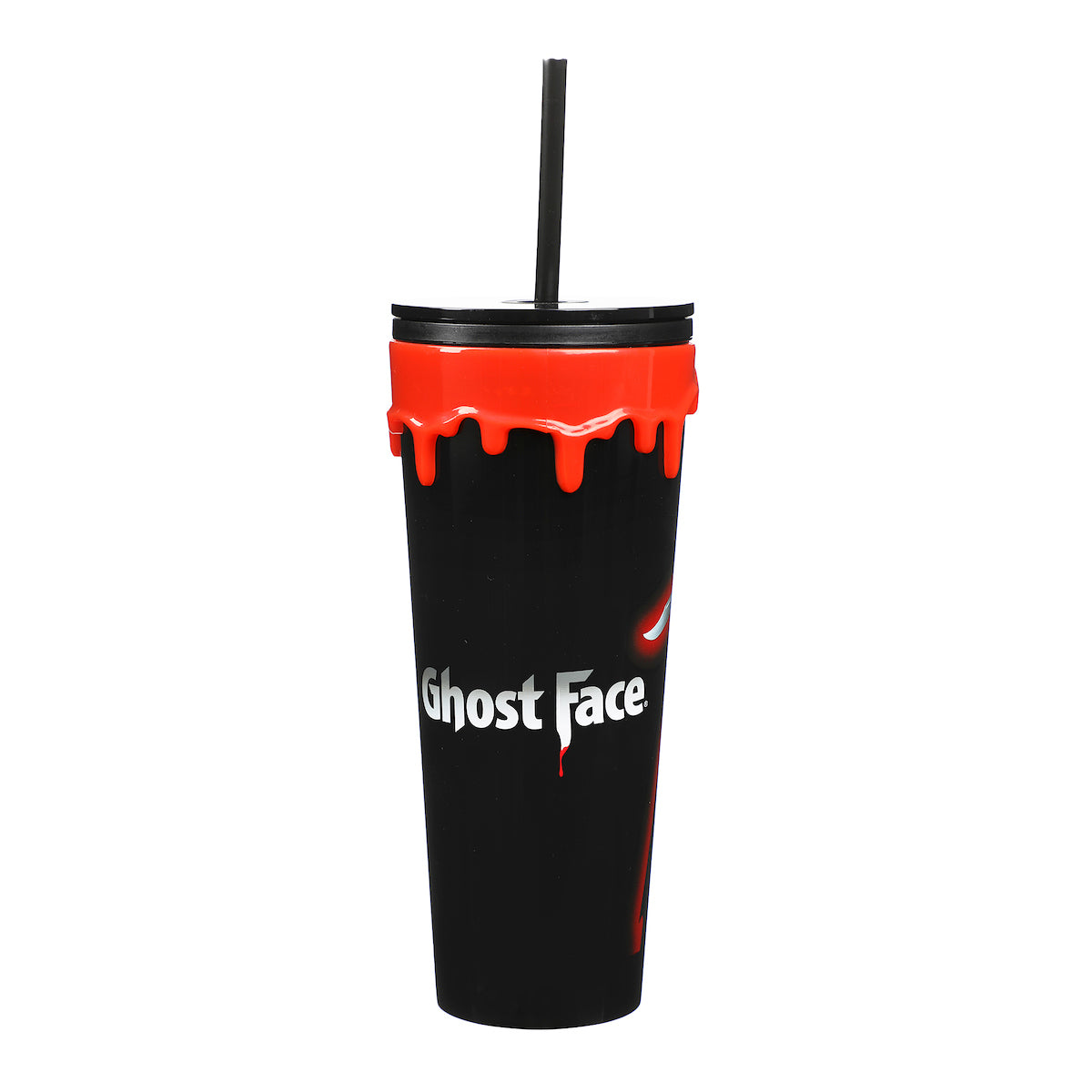 Ghostface Acrylic Drip Black 26 Oz Tumbler Plastic Cup