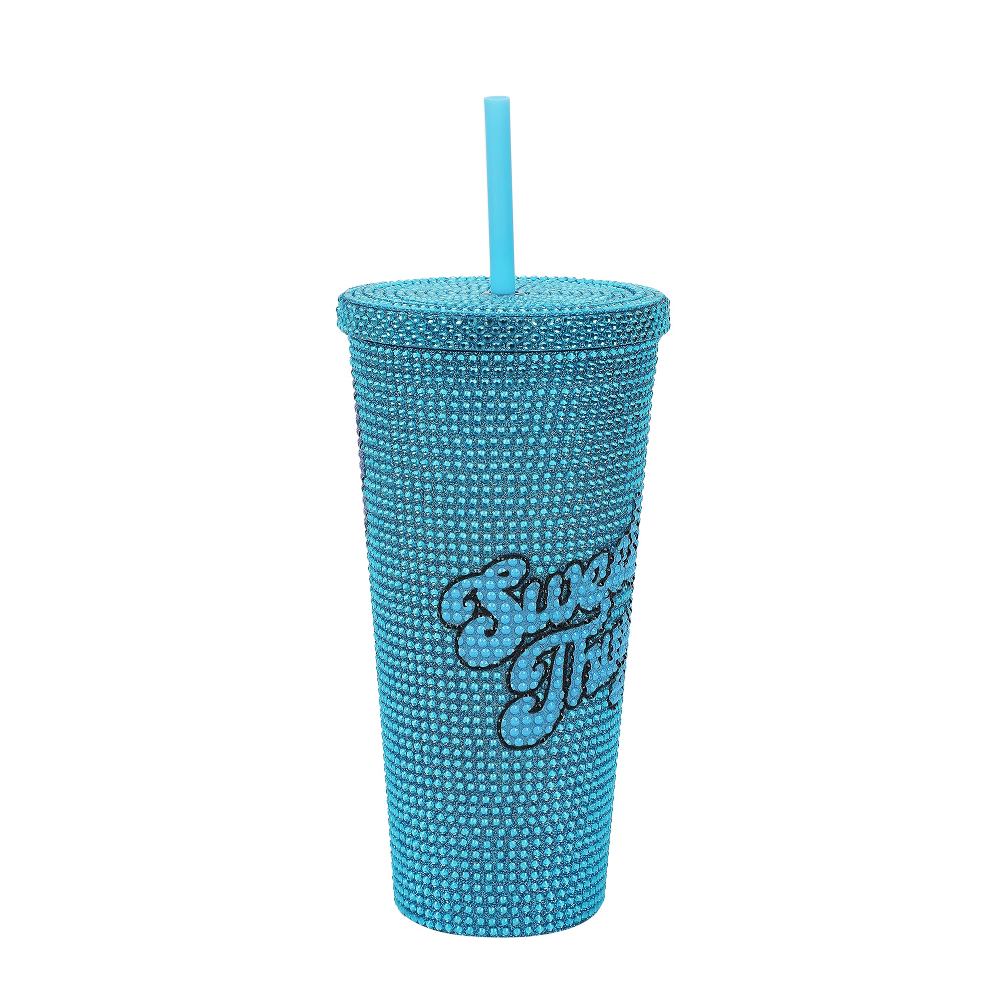 Disney Stitch Sweet Thing 20 Oz Blue Rhinestone-Studded Plastic Cup
