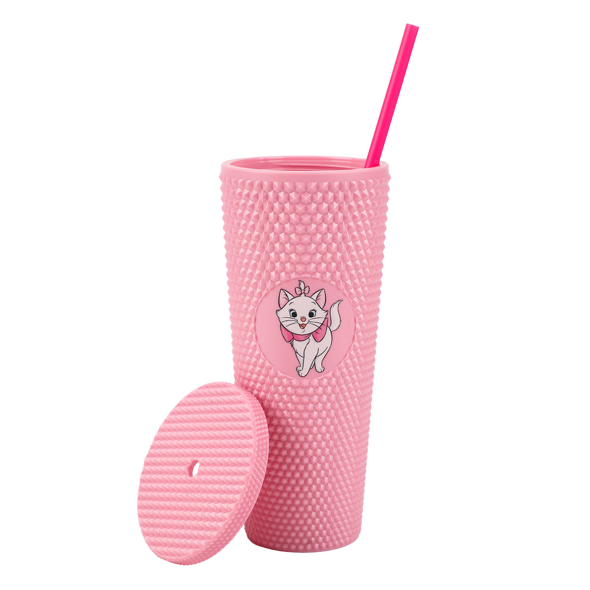 Disney Aristocats Marie Pink 24 Oz Spiked Acrylic Tumbler
