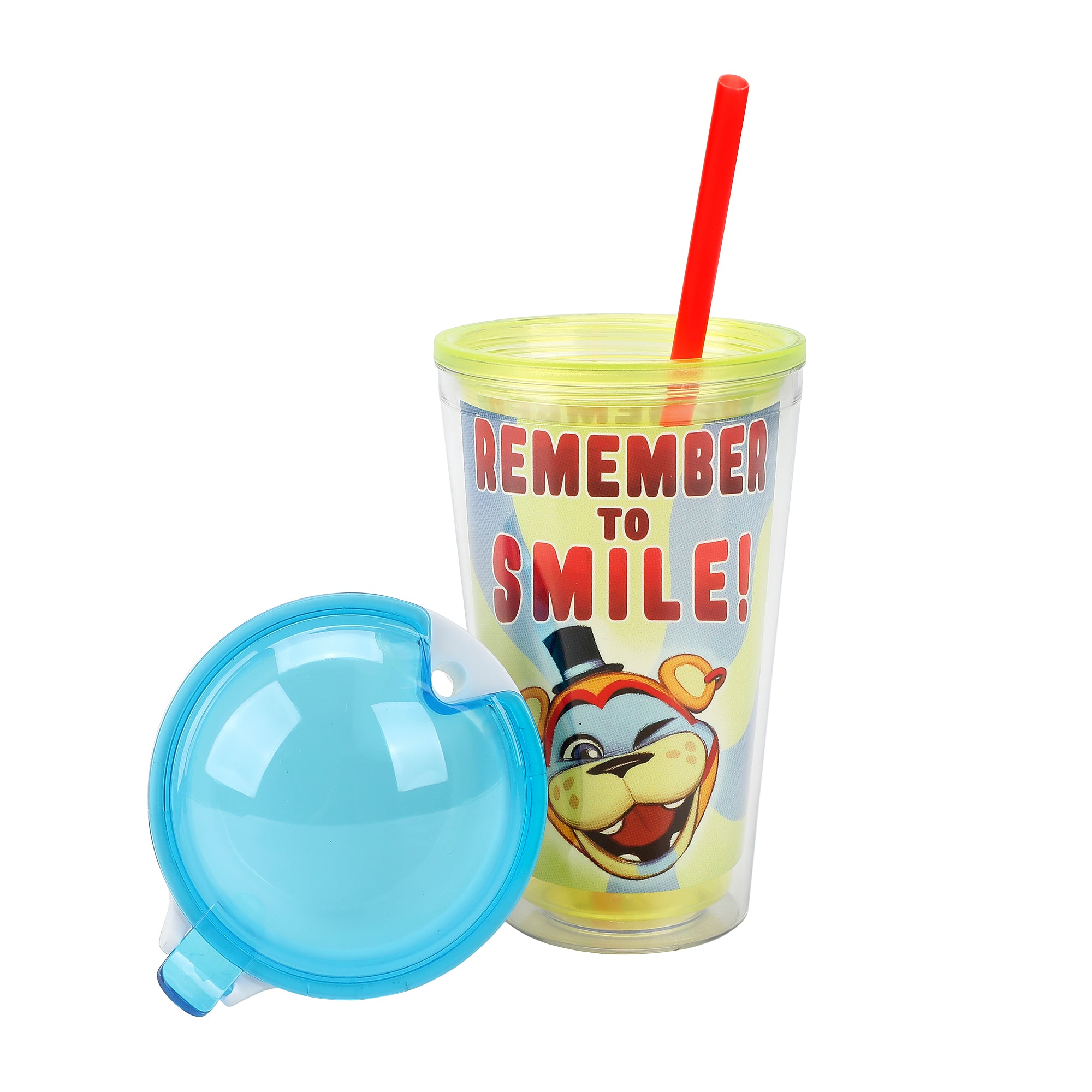 Five Nights at Freddy's "Remember To Smile" 2-in-1 Plastic Cup And Snack Cup Topper