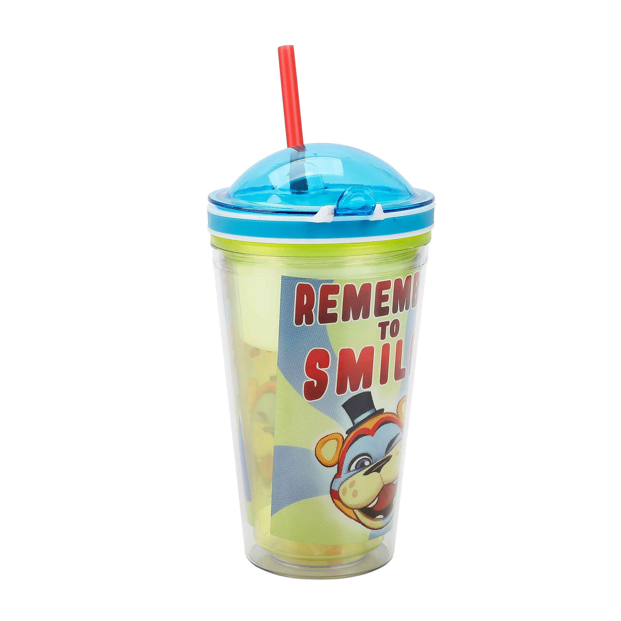 Five Nights at Freddy's "Remember To Smile" 2-in-1 Plastic Cup And Snack Cup Topper