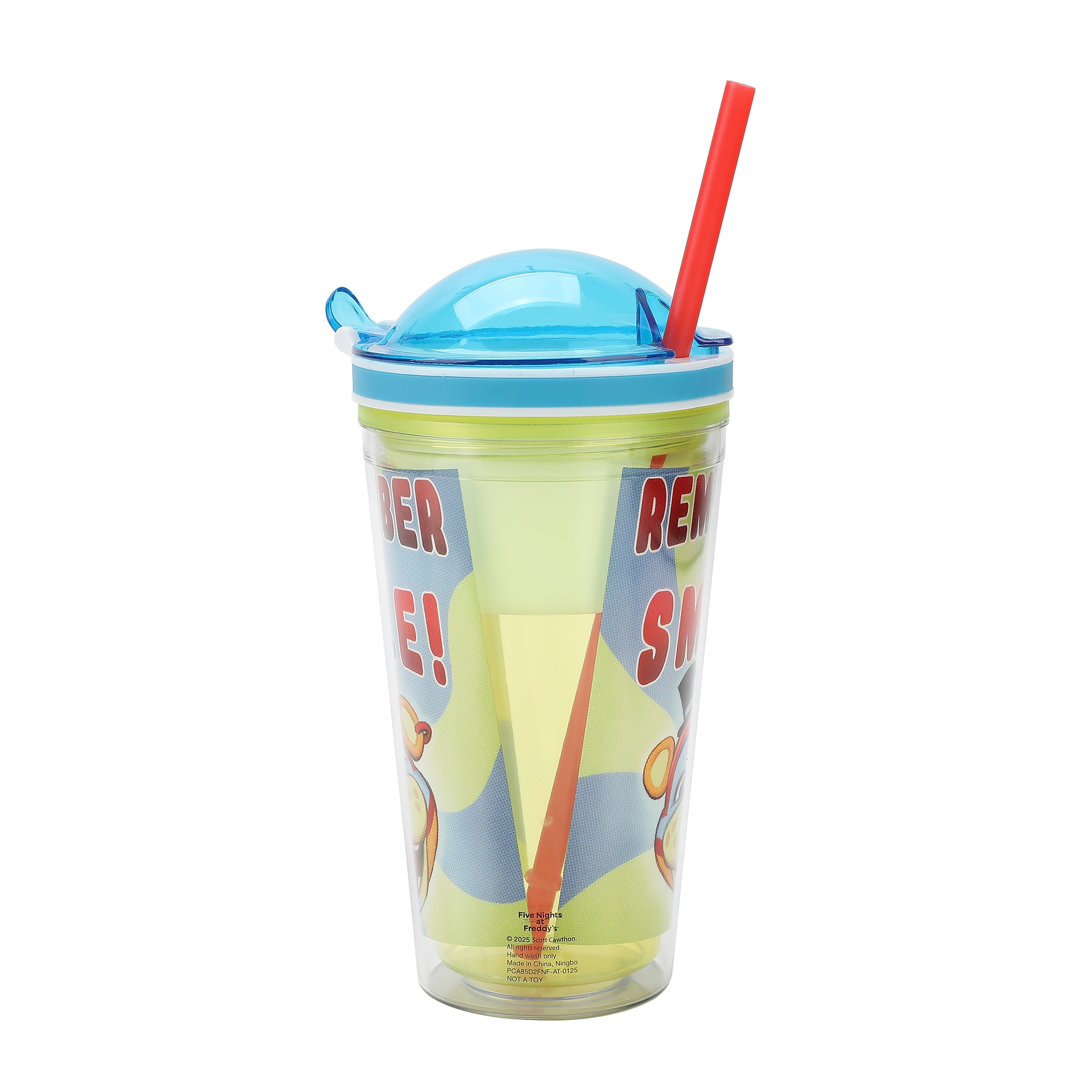 Five Nights at Freddy's "Remember To Smile" 2-in-1 Plastic Cup And Snack Cup Topper