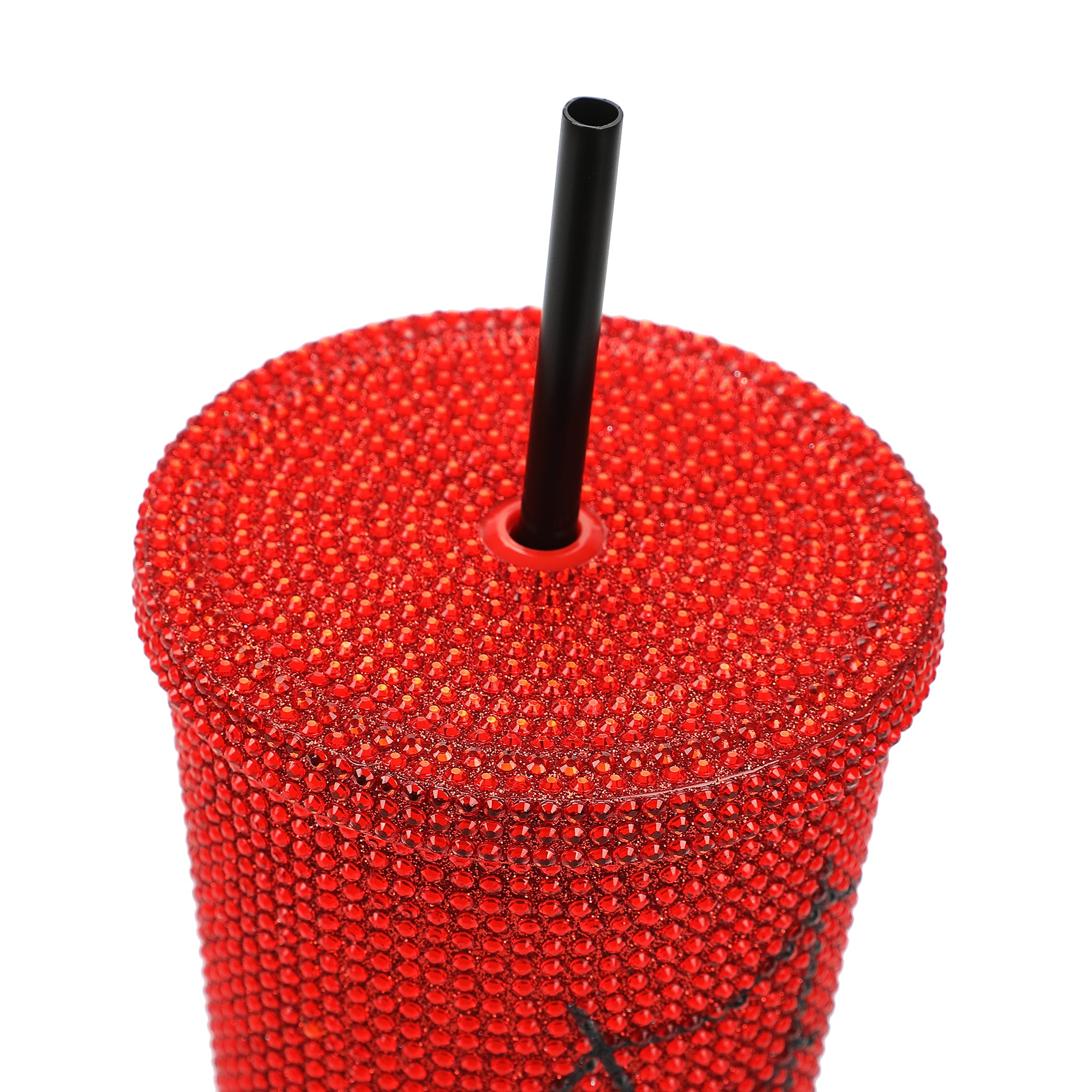 Spider-Man Mask & Logo Red 24 Oz Rhinestone-Studded Plastic Cup