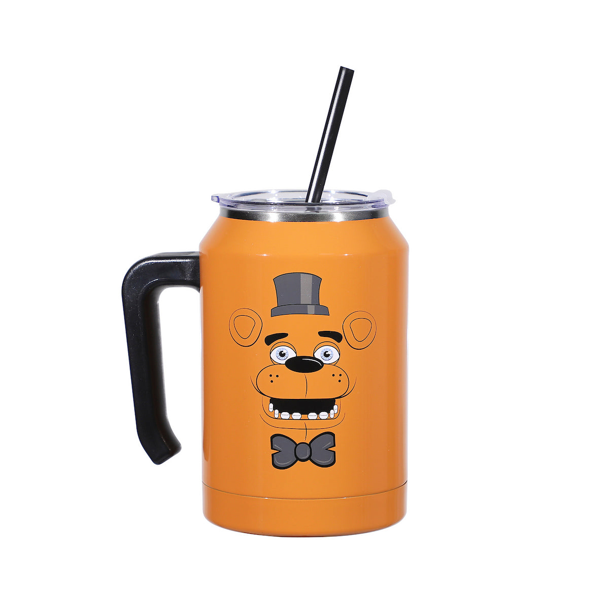 Five Nights At Freddy's Freddy Brown 30 Oz Double Wall Stainless Steel Tumbler With Handle