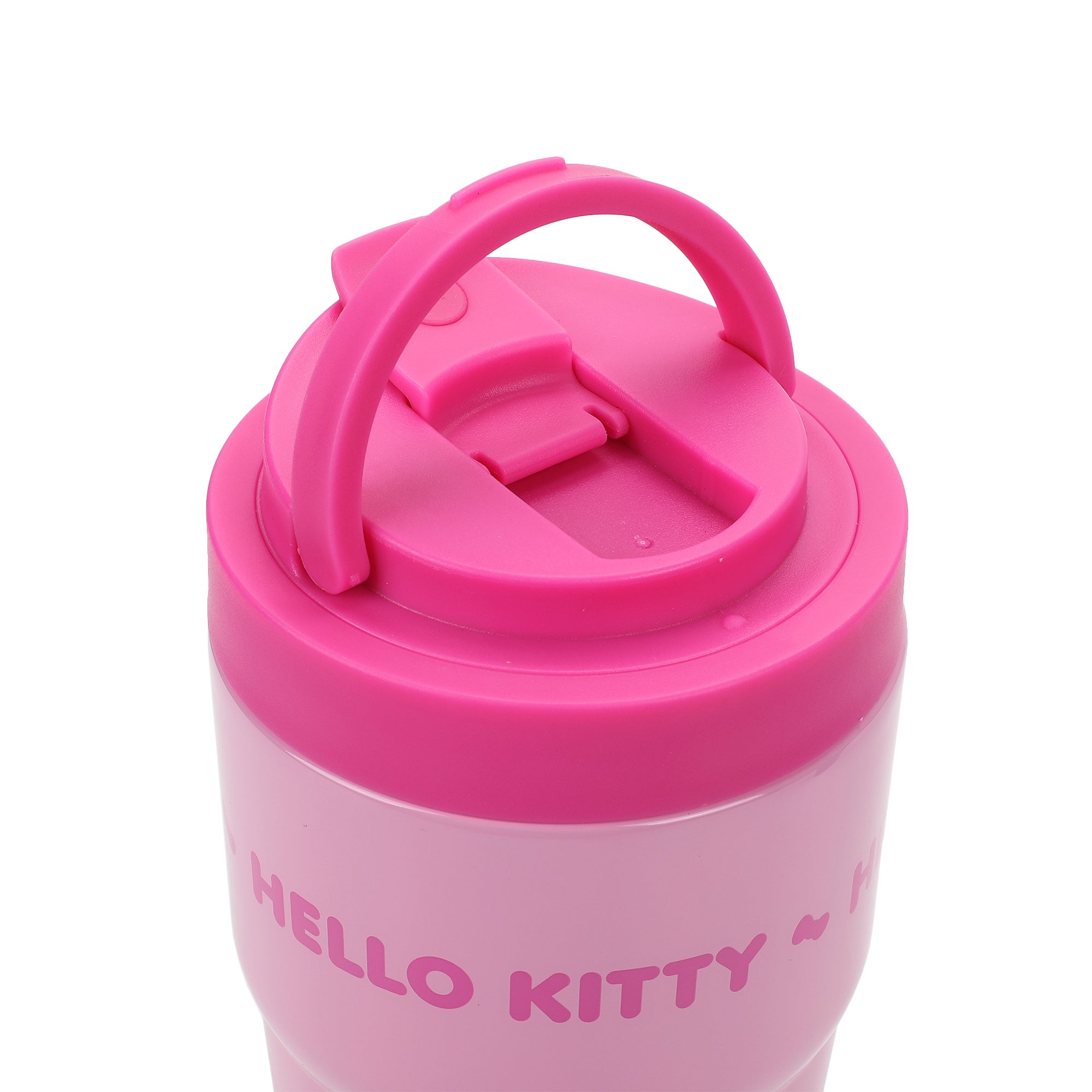Hello Kitty Character Print Pink 27 Oz Stainless Steel Travel Coffee Tumbler