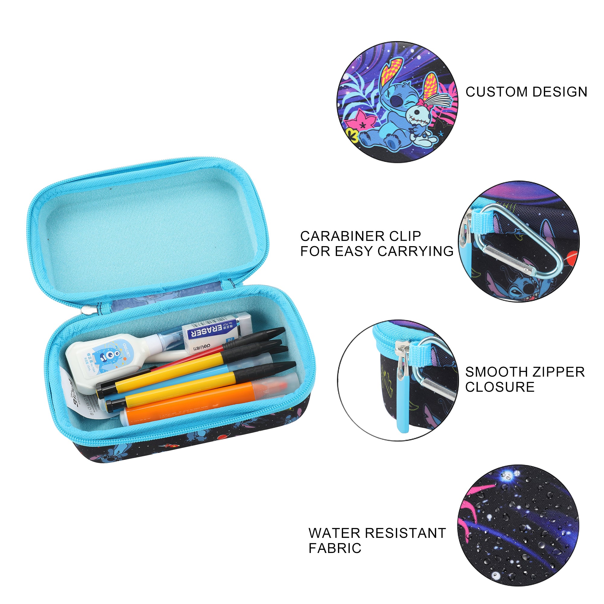 Disney Stitch Snuggling Doll Hardside Utility Case