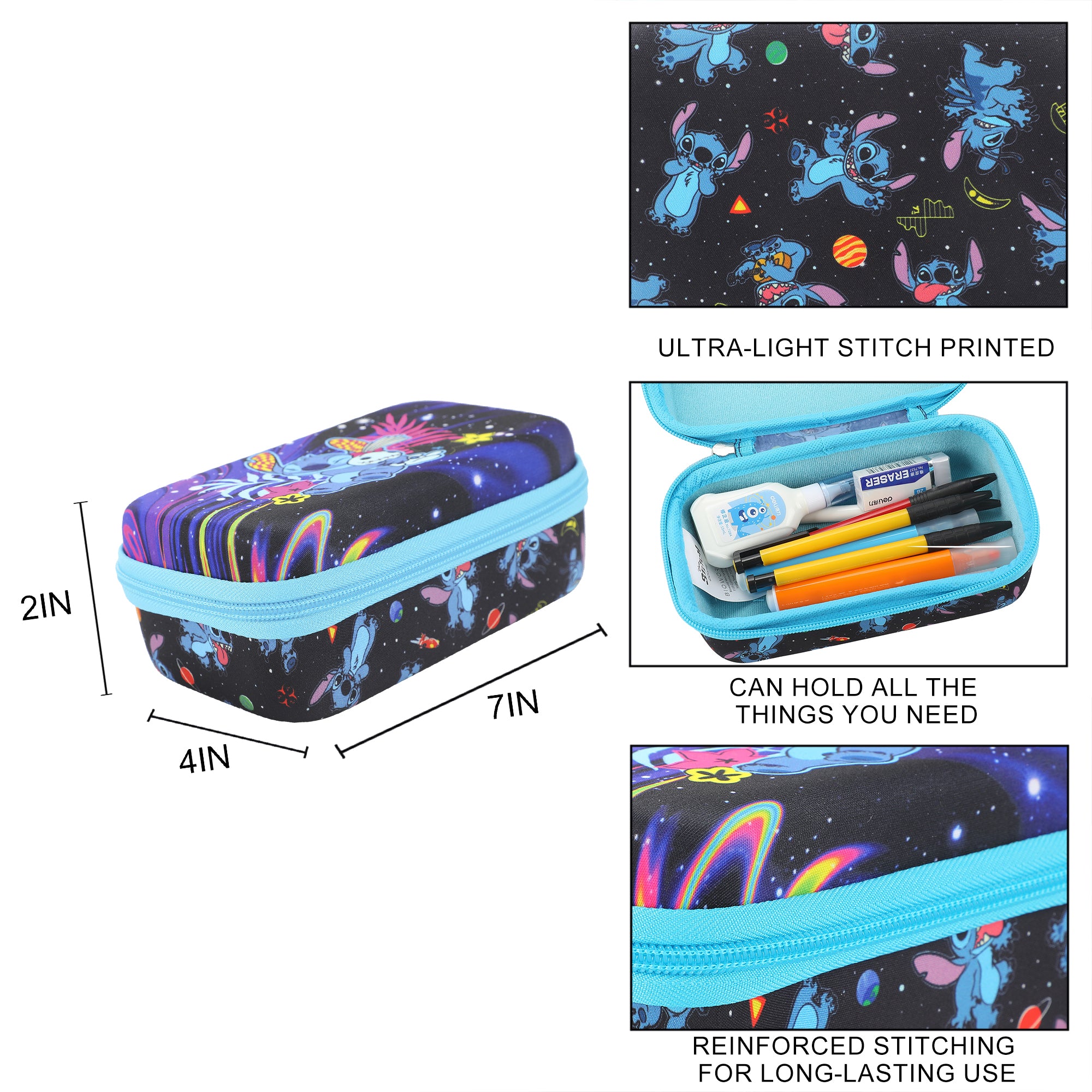 Disney Stitch Snuggling Doll Hardside Utility Case