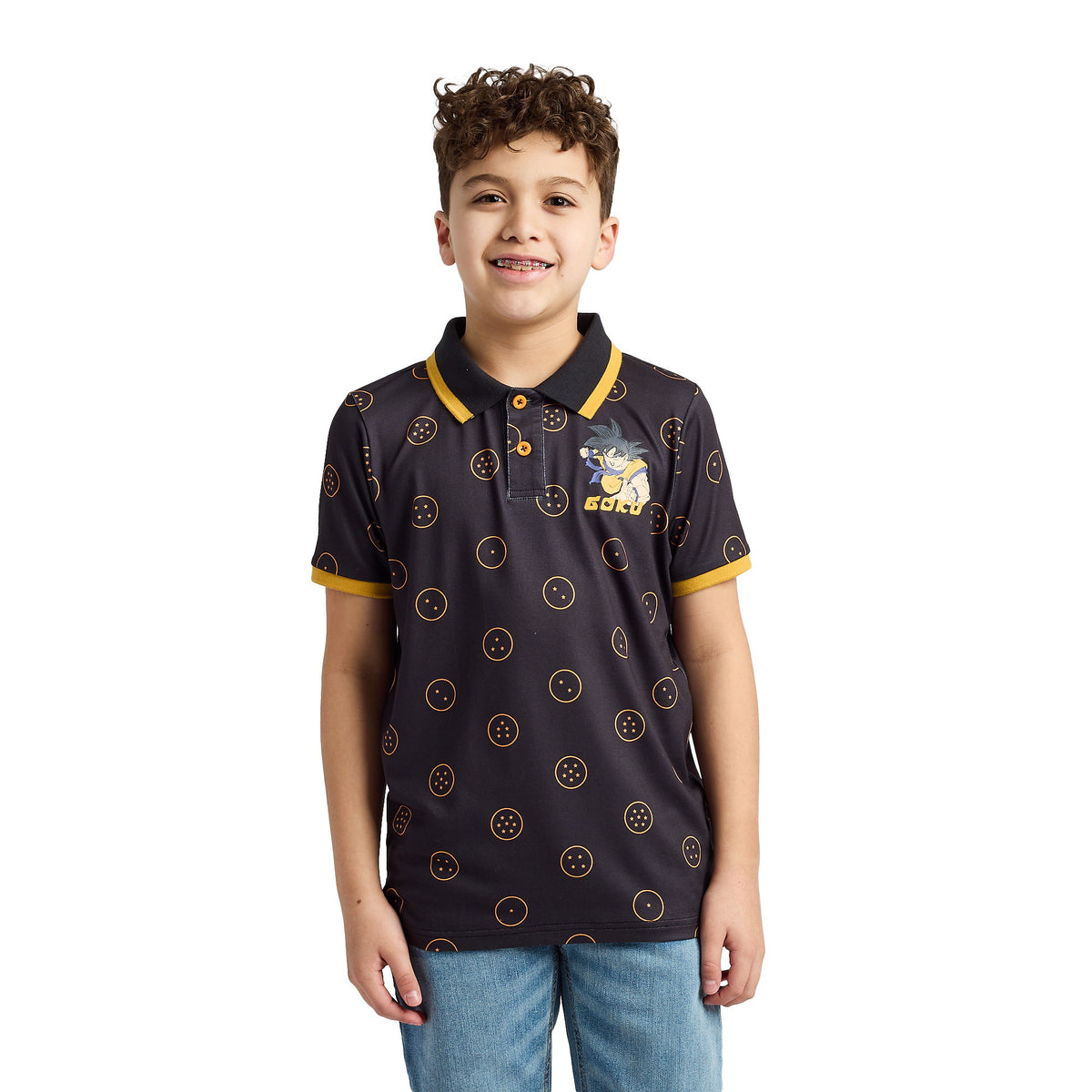 Dragon Ball Z Goku All Over Print Polo Shirt for Boys