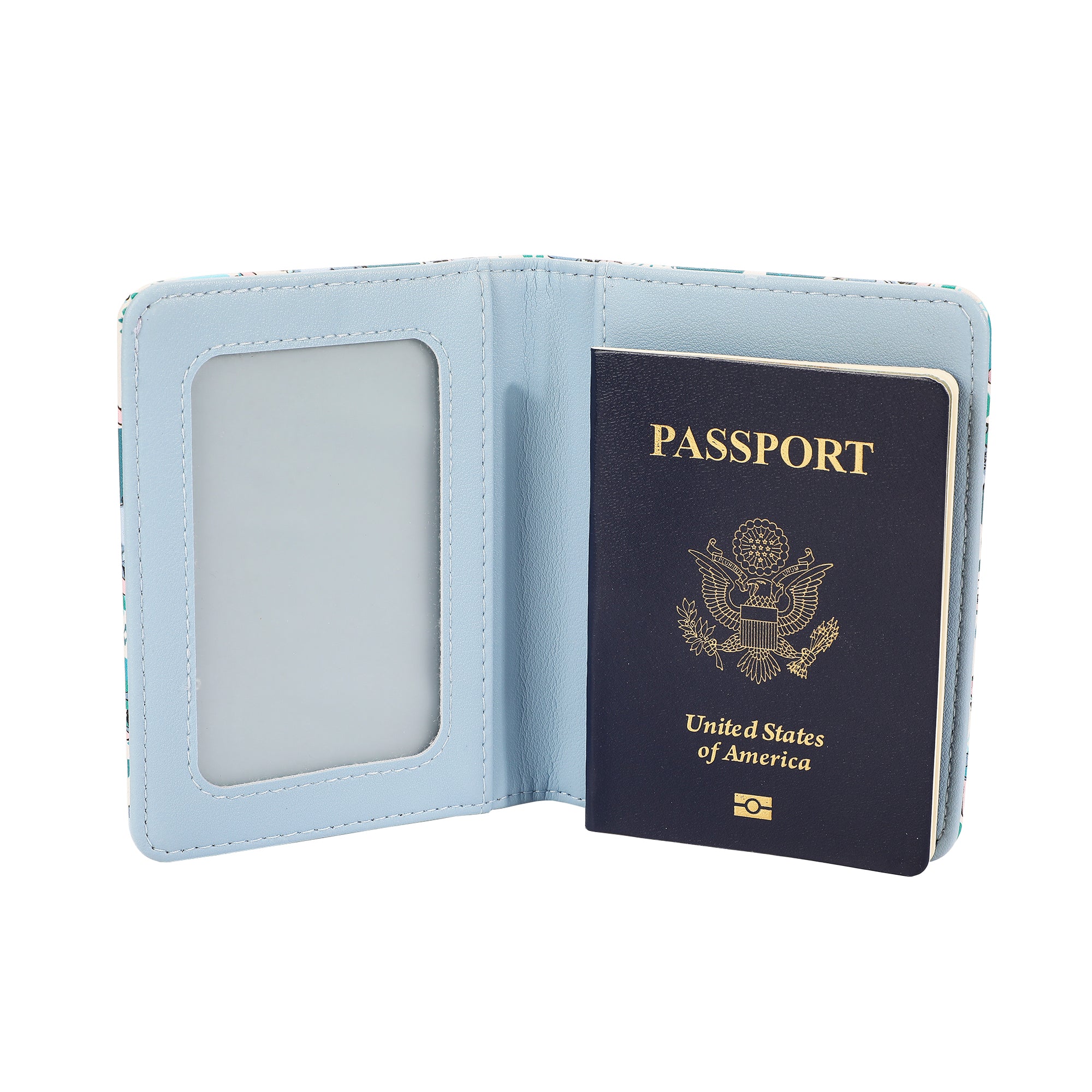 Lilo & Stitch Angel & Stitch Tropical Character Print 2-Piece Passport Set