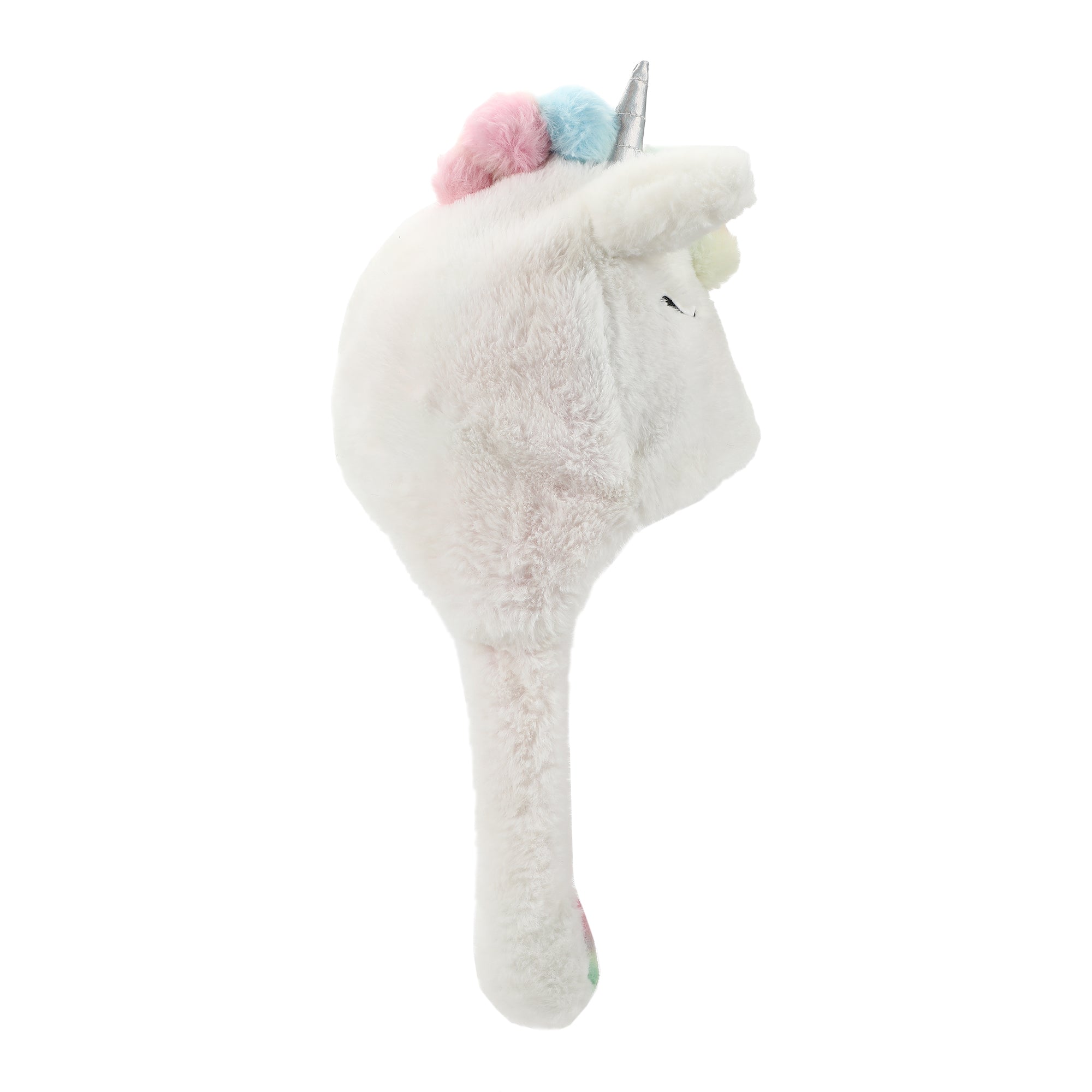 Unicorn Face Youth White Hat With Moveable 3D Horns