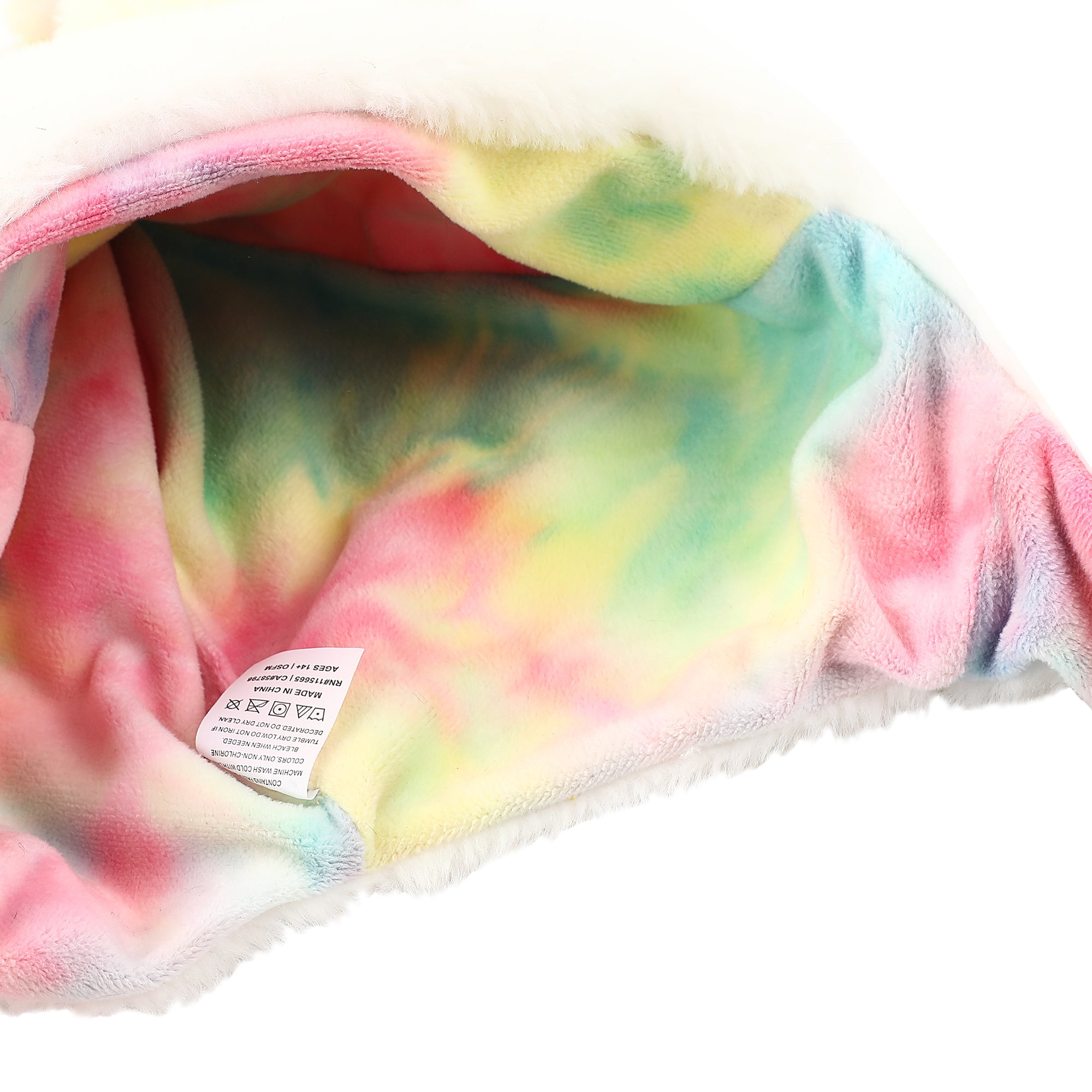 Unicorn Face Youth White Hat With Moveable 3D Horns