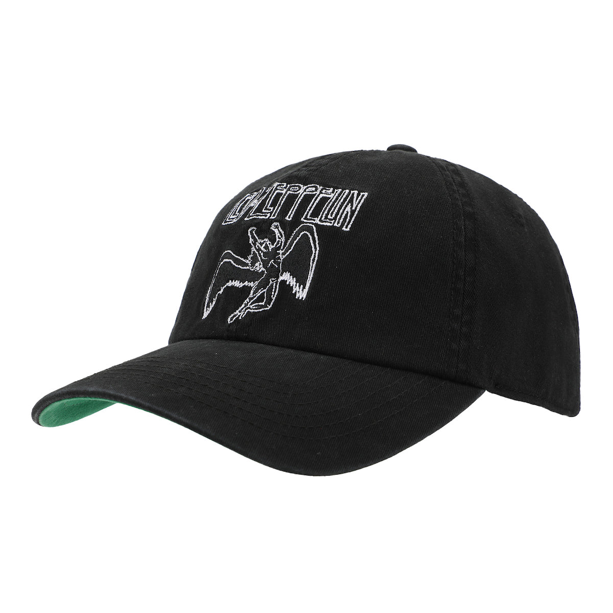 Led Zeppelin Falling Icarus Symbol Black Unstructured Baseball Cap