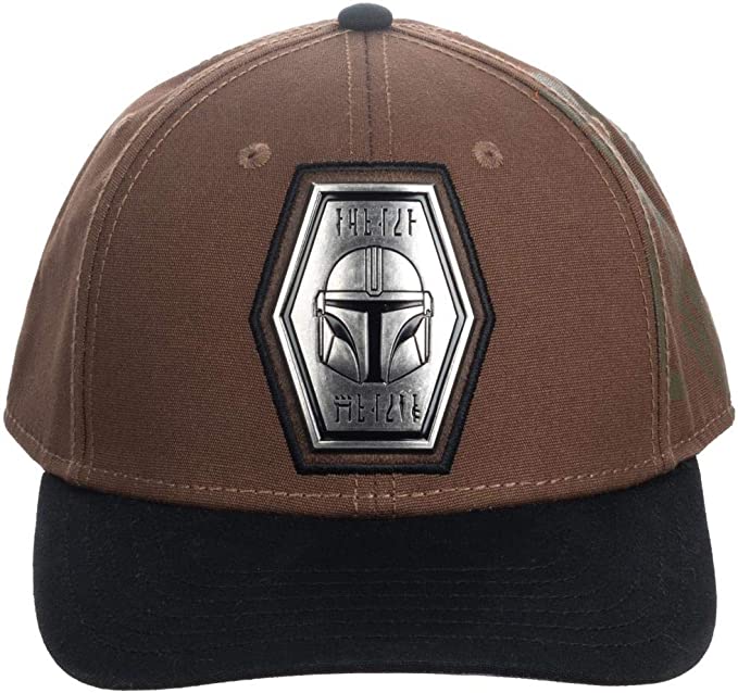 Star Wars Mandalorian Grogu Pre-Curved Snapback Hat