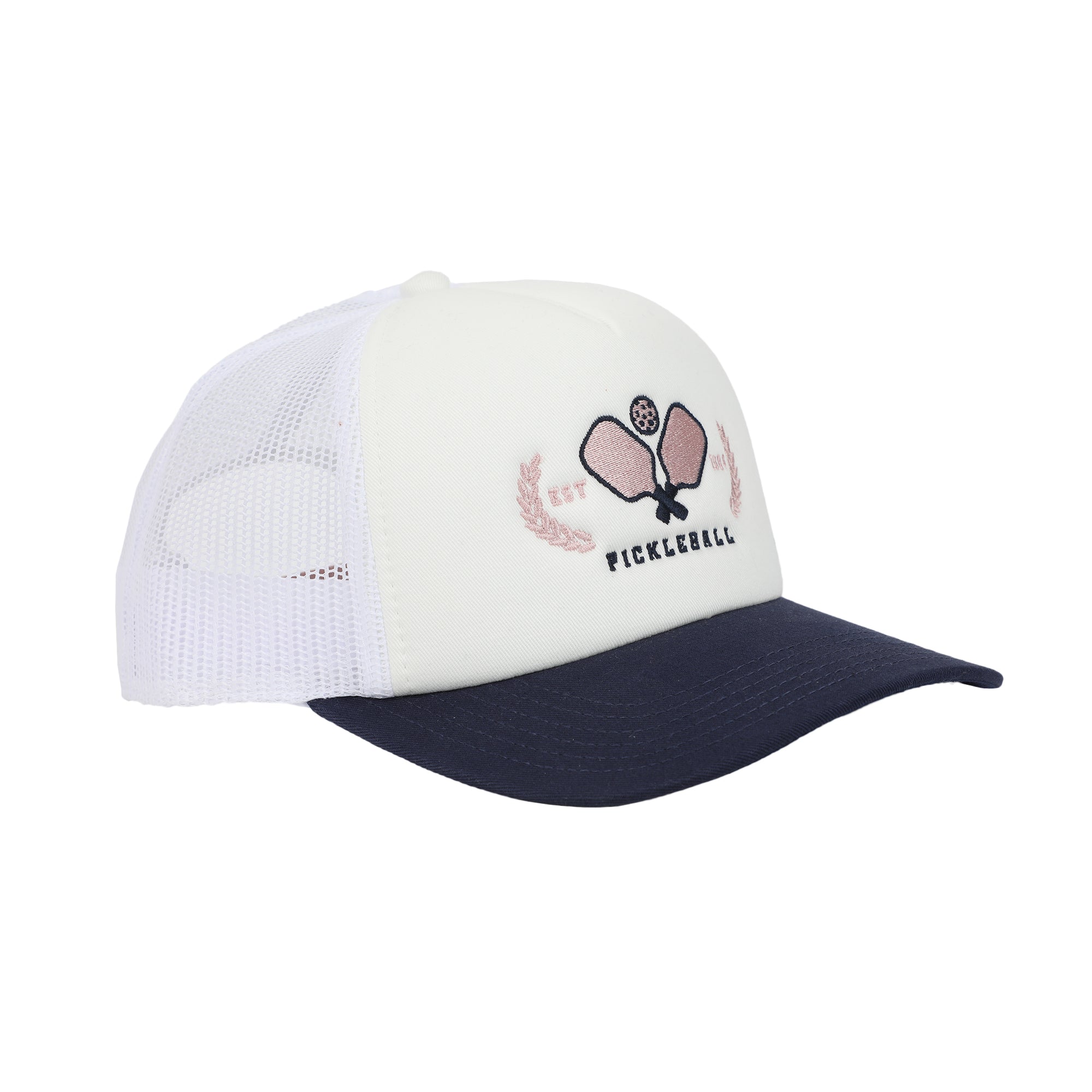 Pickleball Paddles White Foam Trucker Hat
