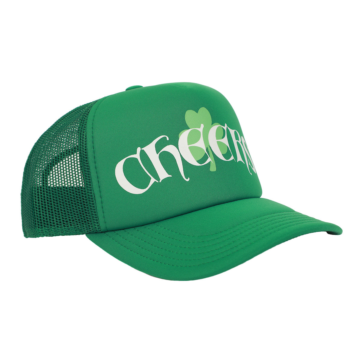 St. Patrick's Day Cheers Green Trucker Hat