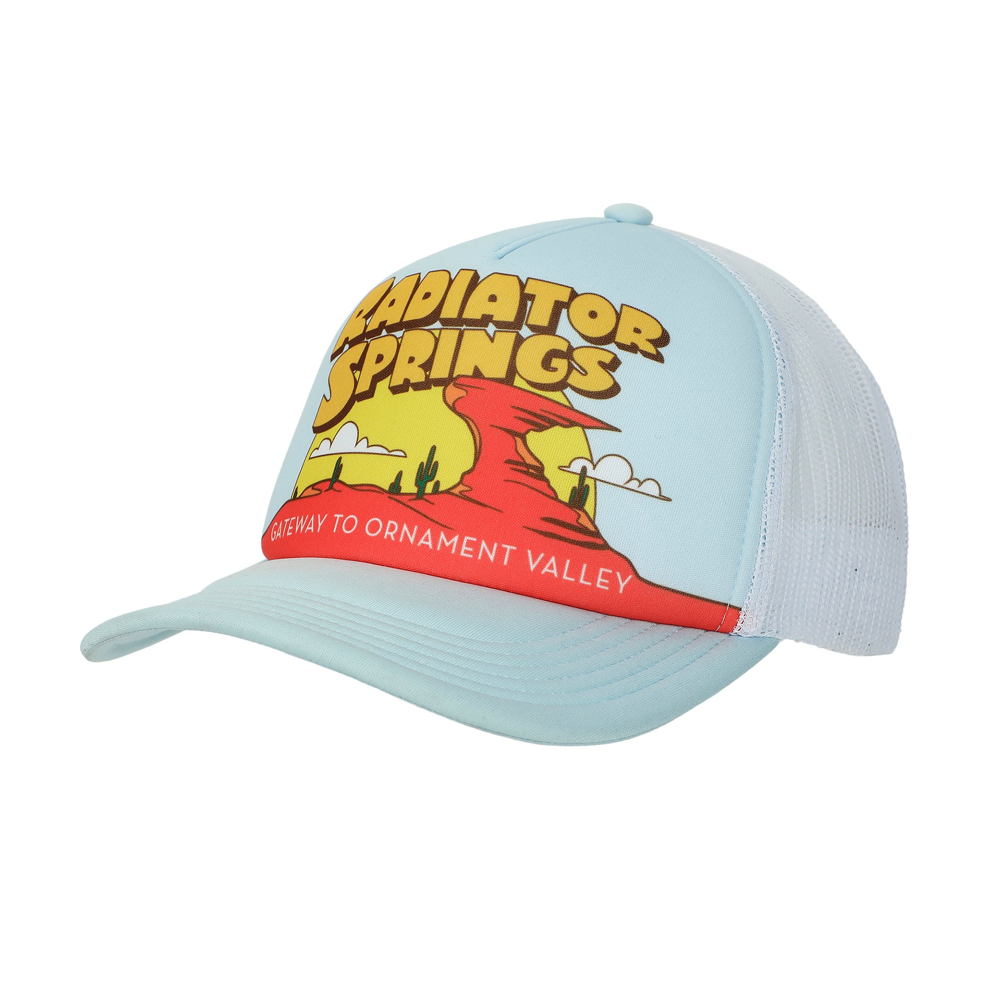 Disney Pixar Cars Disney Radiator Springs light Blue Trucker Hat