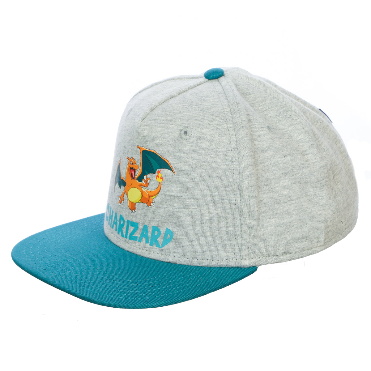 Kids Pokemon Charizard Athletic Snapback Hat with Patch and Printing OSFA